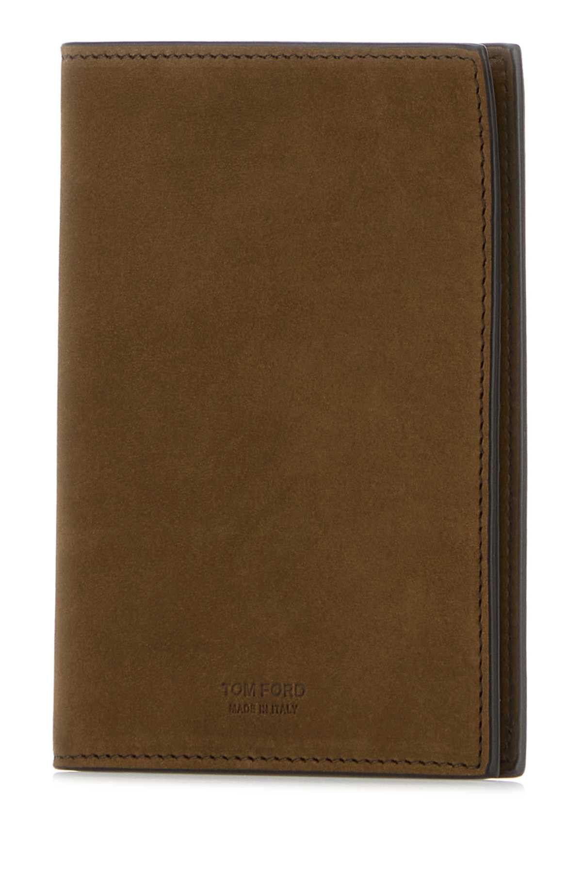 Tom Ford Brown Suede Passport Holder Size ONE SIZE - 2 Thumbnail