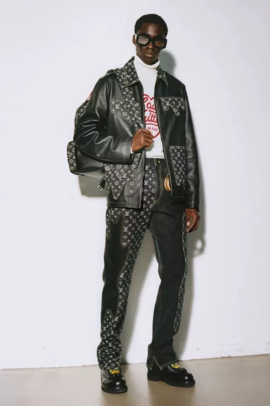 Louis Vuitton Louis Vuitton Black Leather Jacket m Men Size US M / EU 48-50 / 2 - 5 Thumbnail