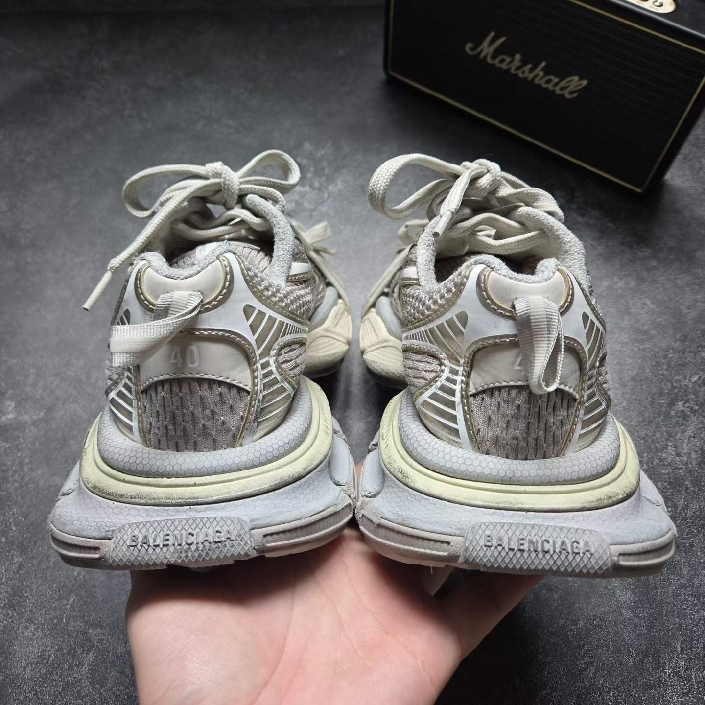 Balenciaga Balenciaga Beige Lowtop Sneakers 7.5 Men Size US 7.5 / EU 40-41 - 3 Thumbnail