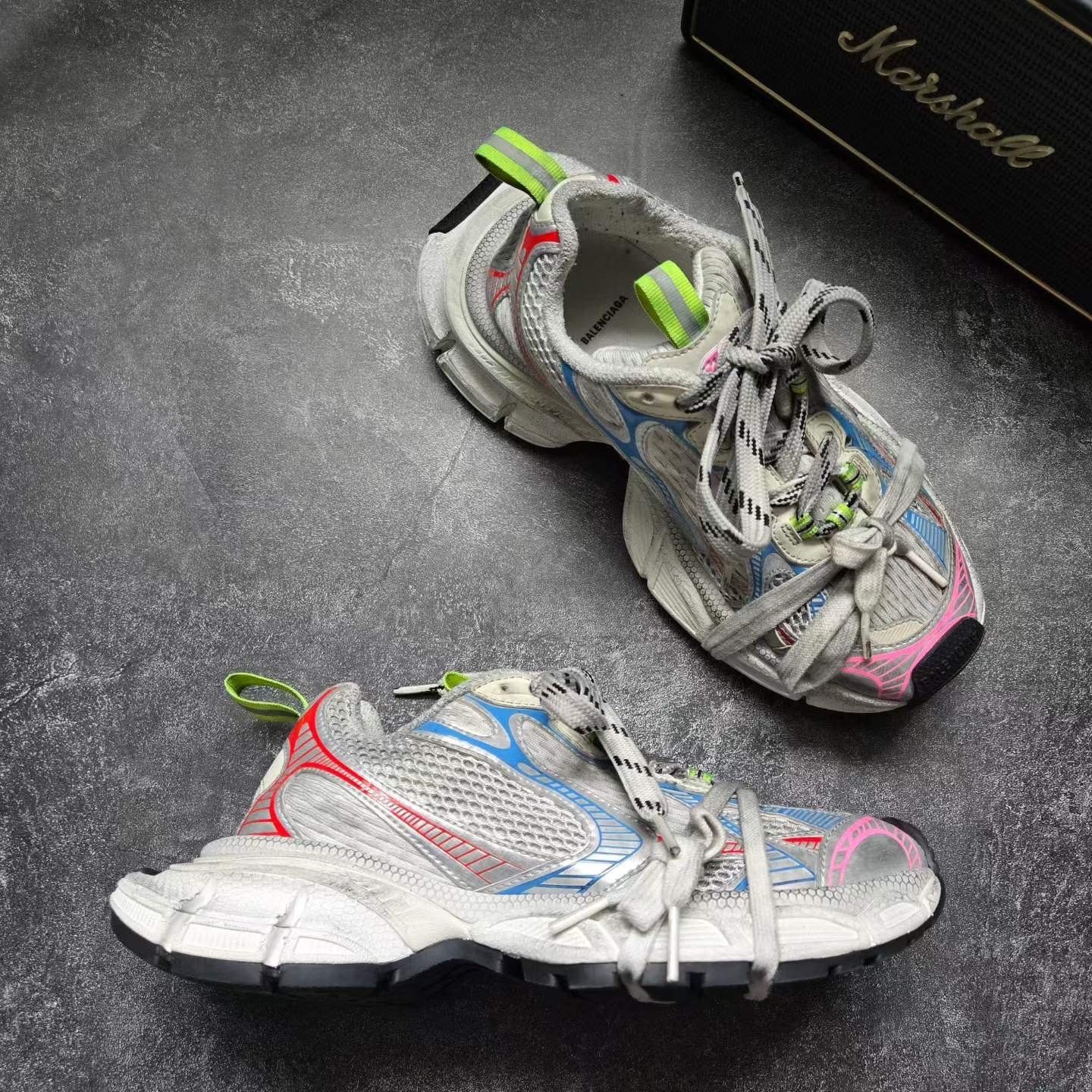 Balenciaga Balenciaga Rainbow Multi Lowtop Sneakers us_6-5 Women Size US 6.5 / IT 36.5 - 6 Thumbnail