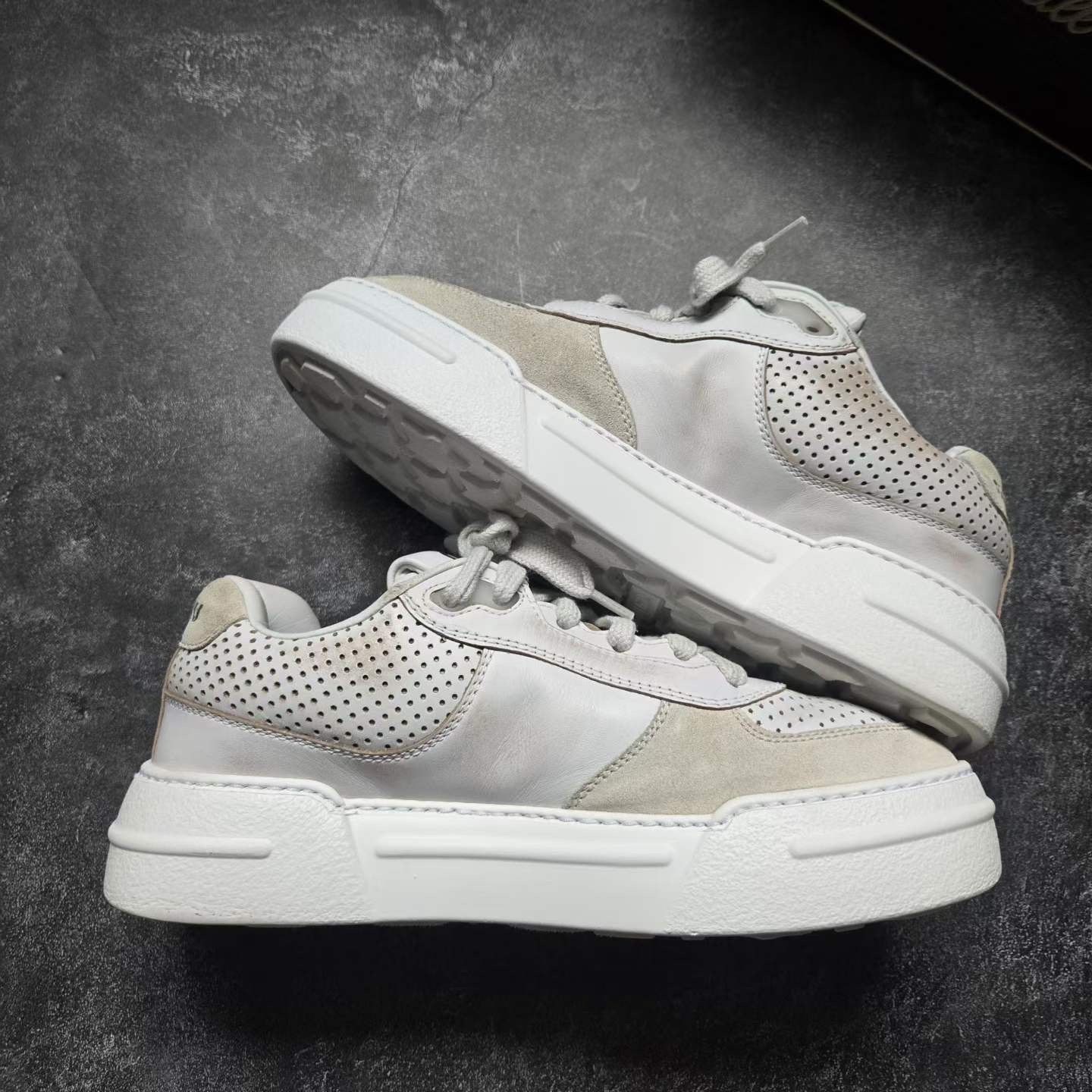 Miu Miu Miu Miu Distressed Lowtop Sneakers us_6-5 Women Size US 6.5 / IT 36.5 - 9 Thumbnail