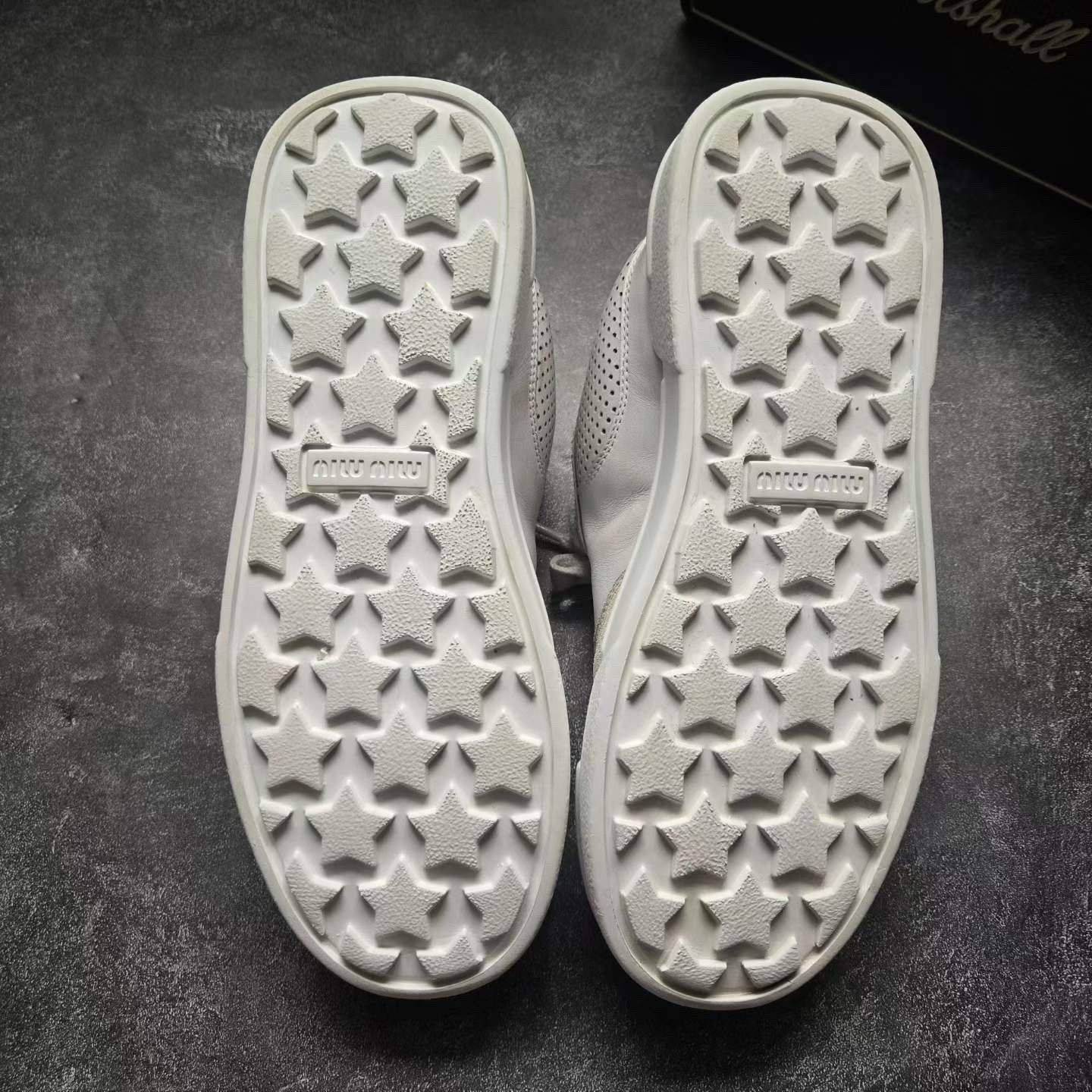 Miu Miu Miu Miu Distressed Lowtop Sneakers us_6-5 Women Size US 6.5 / IT 36.5 - 7 Thumbnail