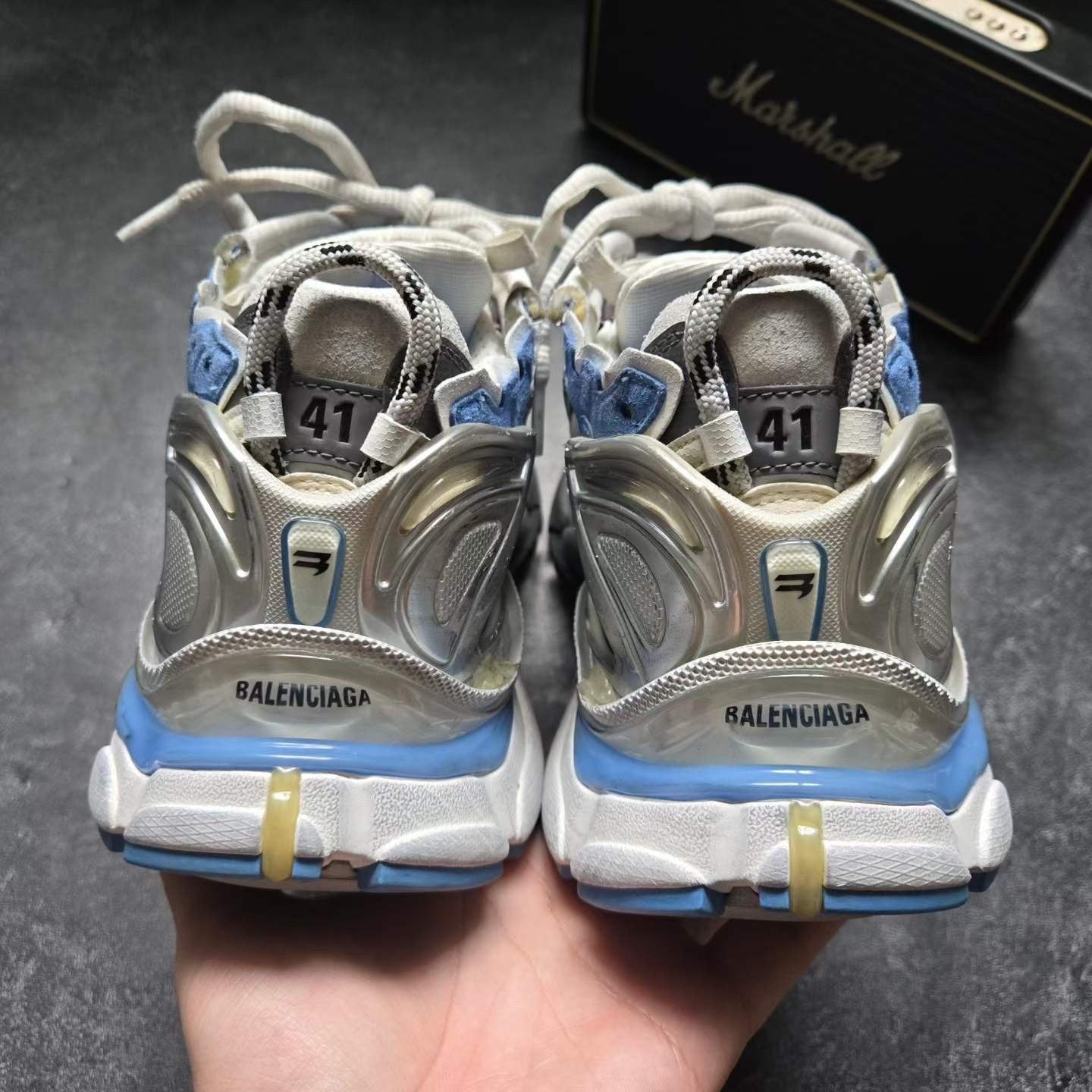 Balenciaga Balenciaga Running Blue Lowtop Sneakers 8.5 Men Size US 8.5 / EU 41-42 - 3 Thumbnail