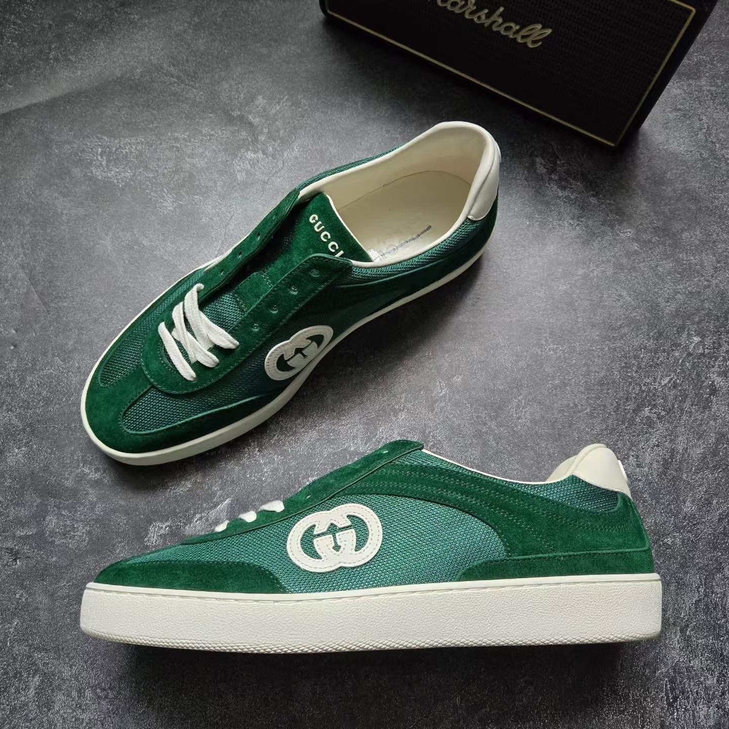 Gucci Gucci Green Lowtop Sneakers 6.5 Men Size US 6.5 / EU 39-40 - 4 Thumbnail
