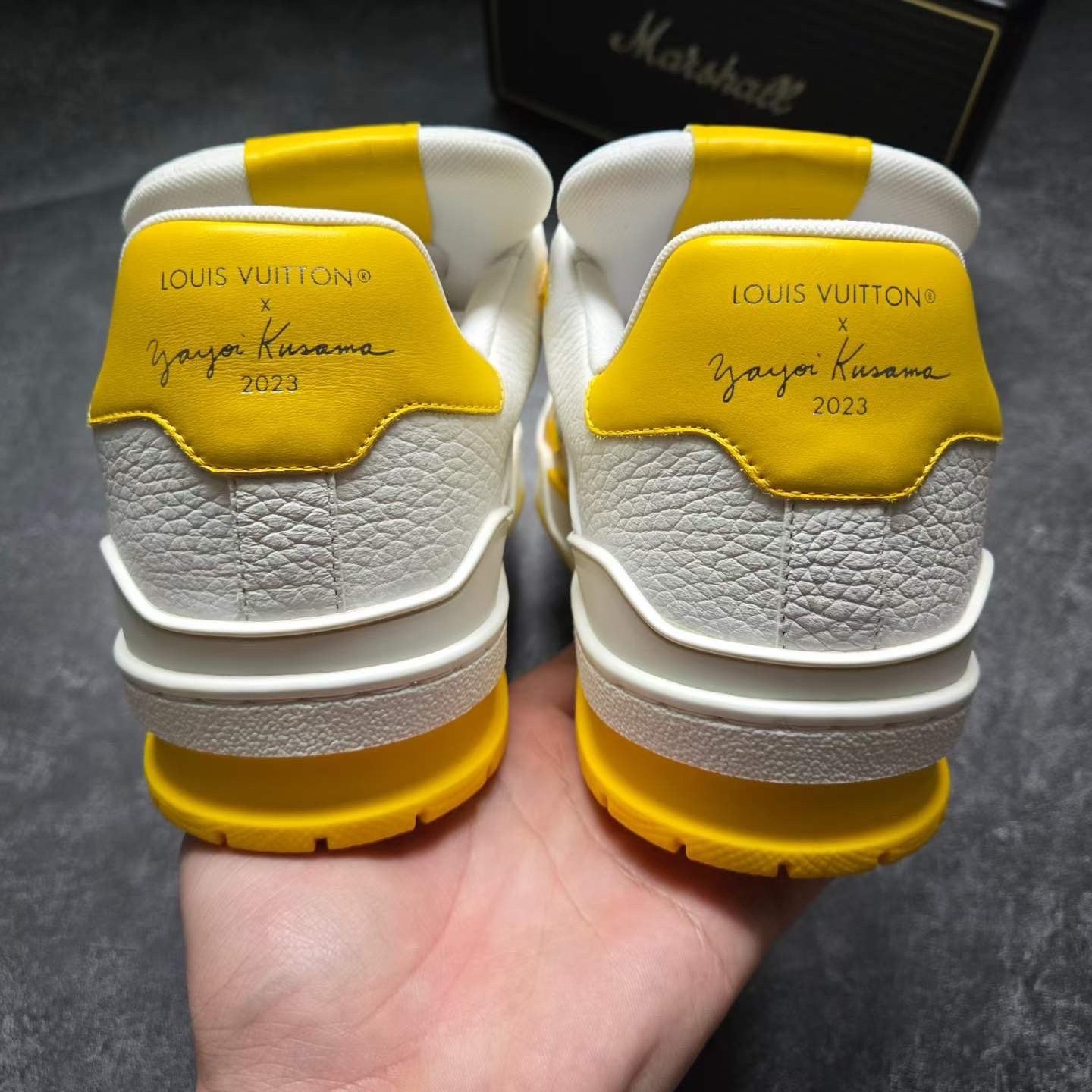 Louis Vuitton Louis Vuitton Training Yellow Lowtop Sneakers 9 Men Size US 9 / EU 42 - 3 Thumbnail