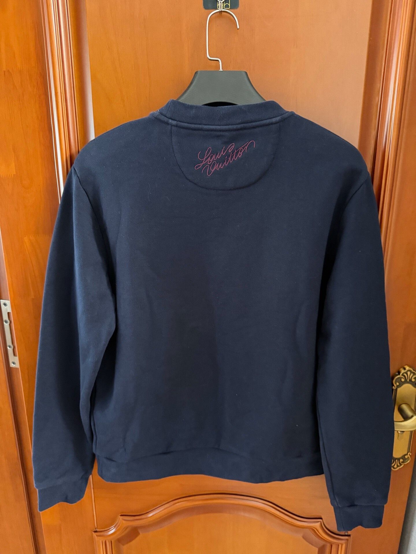 Louis Vuitton Louis Vuitton Embroidered Blue Hoodie l Men Size US L / EU 52-54 / 3 - 2 Thumbnail
