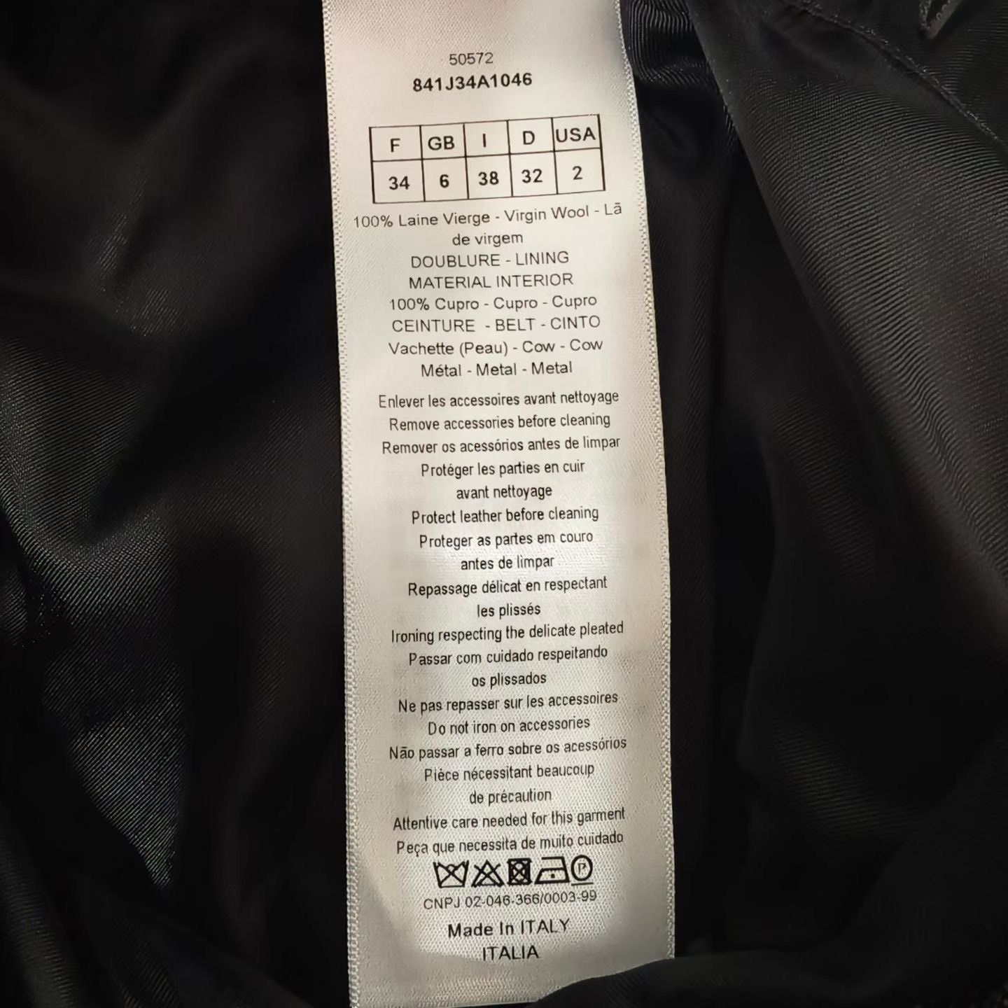 Dior Dior Wool Plaid Black Skirt 28 Women Size 28" / US 6 / IT 42 - 4 Thumbnail