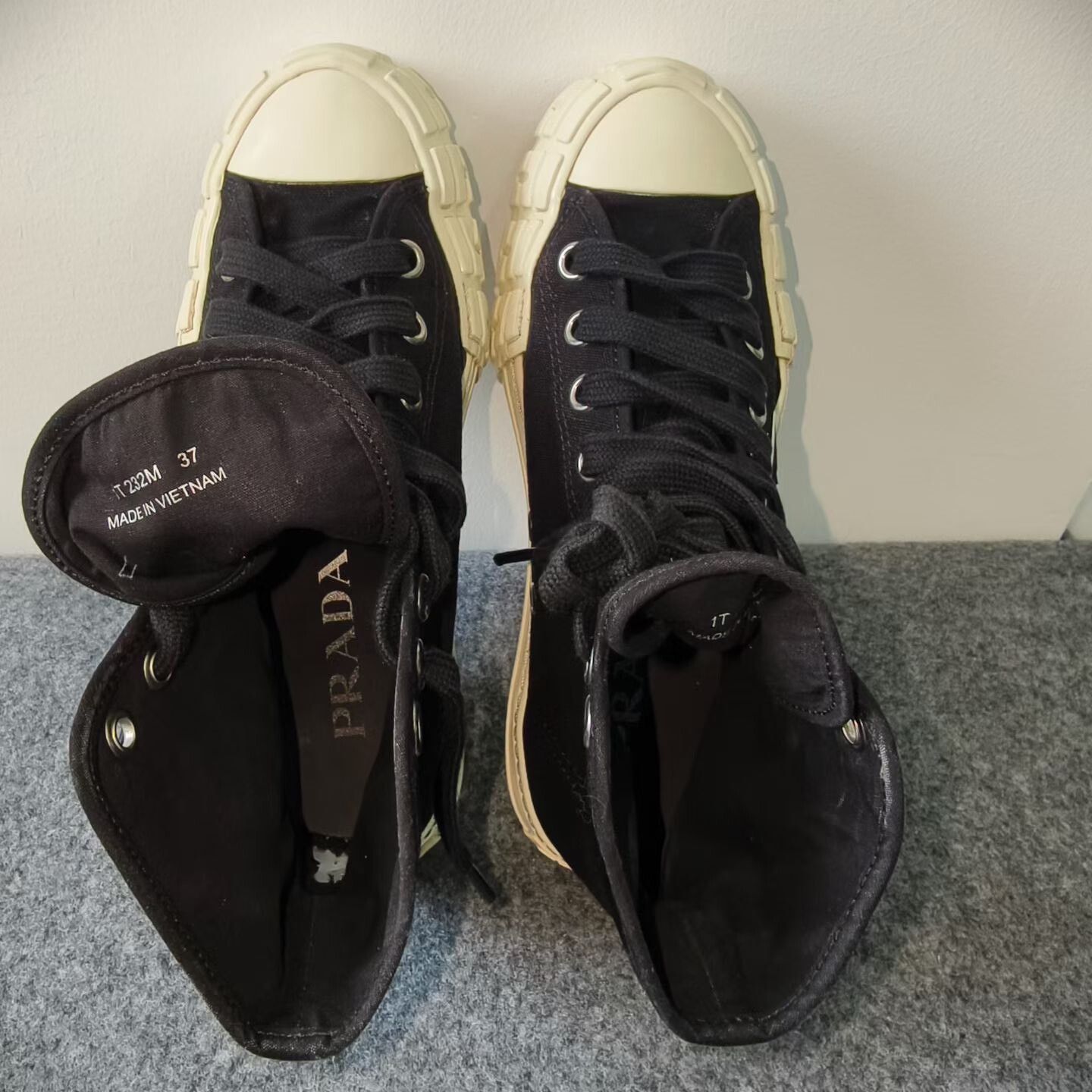 Prada Prada Retro Hitop Sneakers us_6-5 Women Size US 6.5 / IT 36.5 - 7 Thumbnail