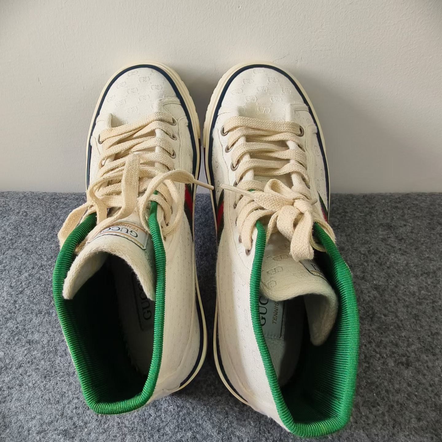 Gucci Gucci Tennis White Lowtop Sneakers 5 Men Size US 5 / EU 37 - 7 Thumbnail