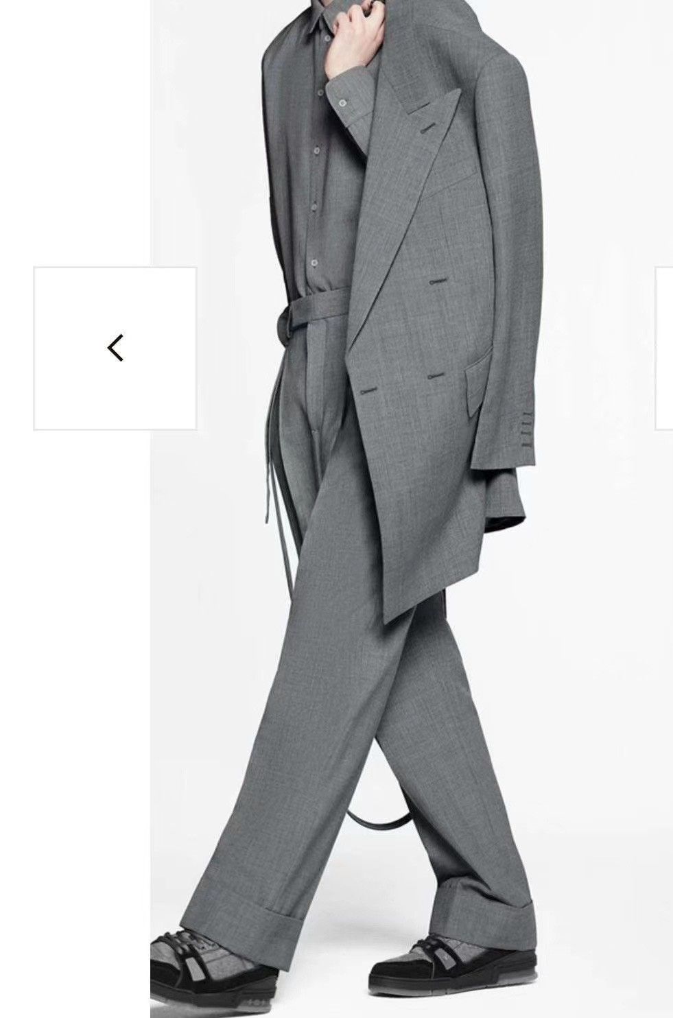 Louis Vuitton Louis Vuitton Wool Gray Formal Trousers 40r Men Size 40R - 7 Thumbnail