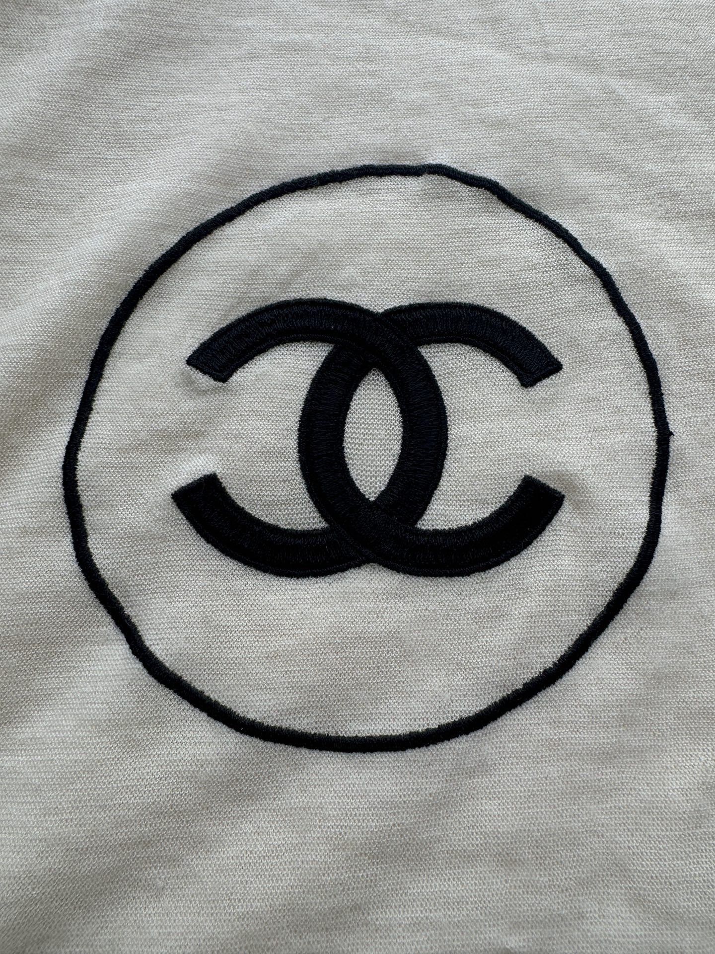 Chanel Chanel White Scarf one size Men Size ONE SIZE - 2 Thumbnail