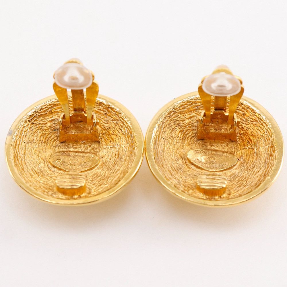 Chanel Chanel Chanel Coco Mark Matelasse Earrings Metal Earrings DUTY FREE for USA Size ONE SIZE - 4 Thumbnail
