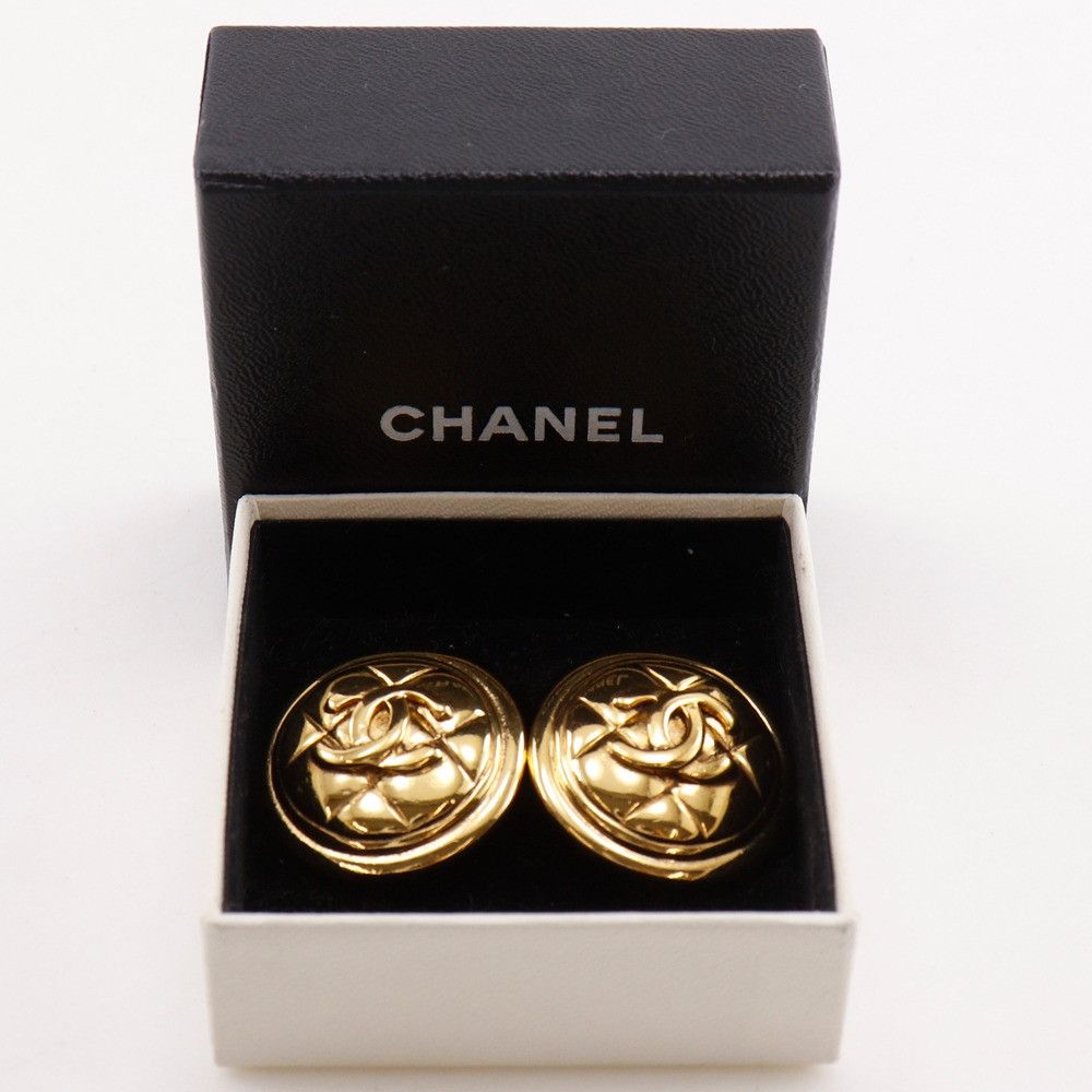 Chanel Chanel Chanel Coco Mark Matelasse Earrings Metal Earrings DUTY FREE for USA Size ONE SIZE - 11 Thumbnail