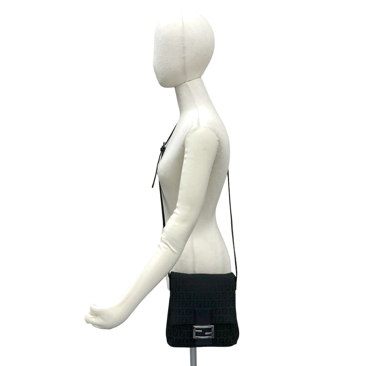 Fendi Fendi Fendi Zucchino Canvas Leather Shoulder Bag Textile Shoulder Bag DUTY FREE for USA Size ONE SIZE - 3 Thumbnail