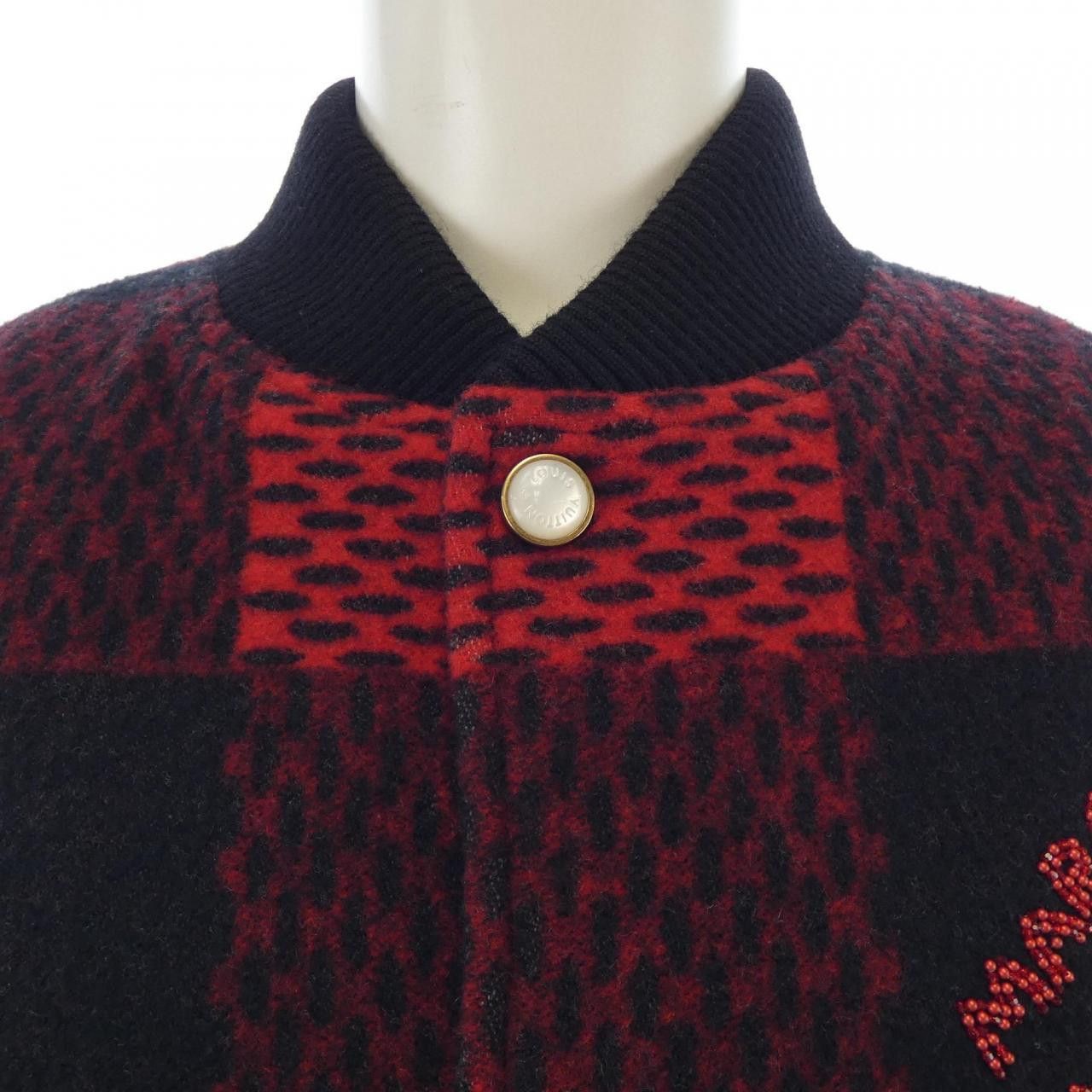 Louis Vuitton Louis Vuitton Louis Vuitton Cashmere Blend Leather Blouson Leather Outerwear HRL83EBQV DUTY FREE for USA Size ONE SIZE - 5 Thumbnail