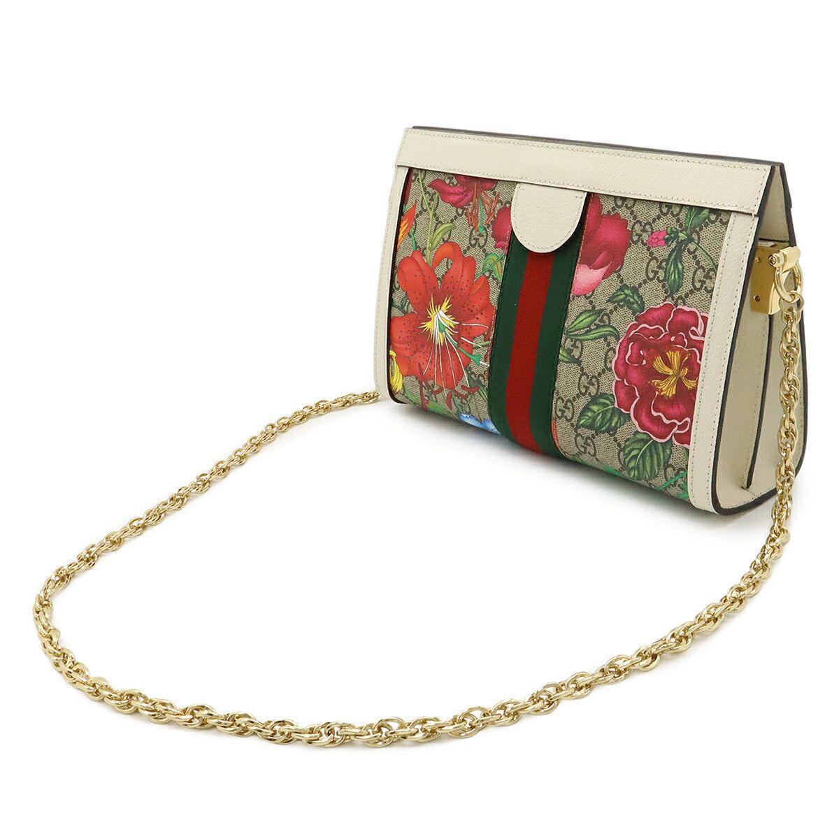 Gucci Gucci Gucci Ophidia GG Flora PVC Shoulder Bag Plastic / Synthetic Shoulder Bag 503877 DUTY FREE for USA Size ONE SIZE - 2 Thumbnail