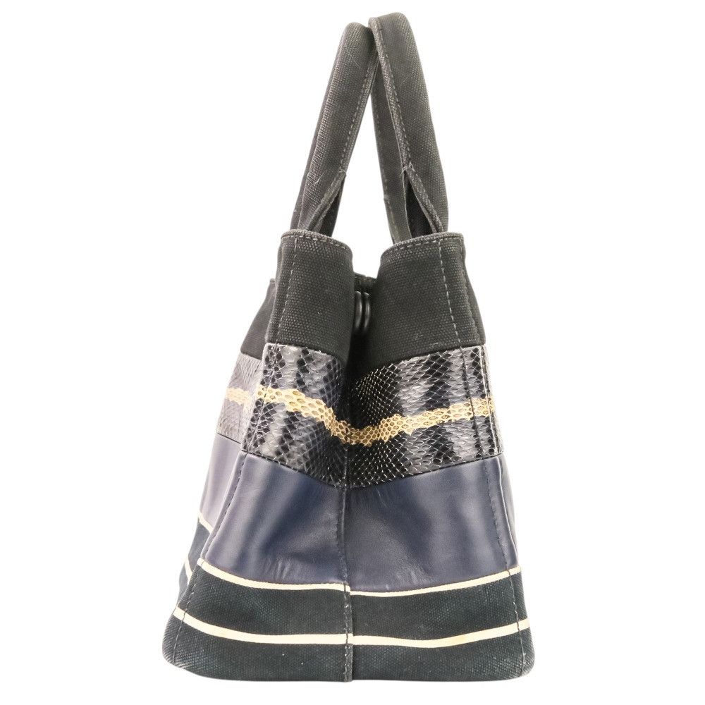 Prada Prada Prada Canapa Patchwork 2way bag Textile Handbag 1BG439 DUTY FREE for USA Size ONE SIZE - 4 Thumbnail