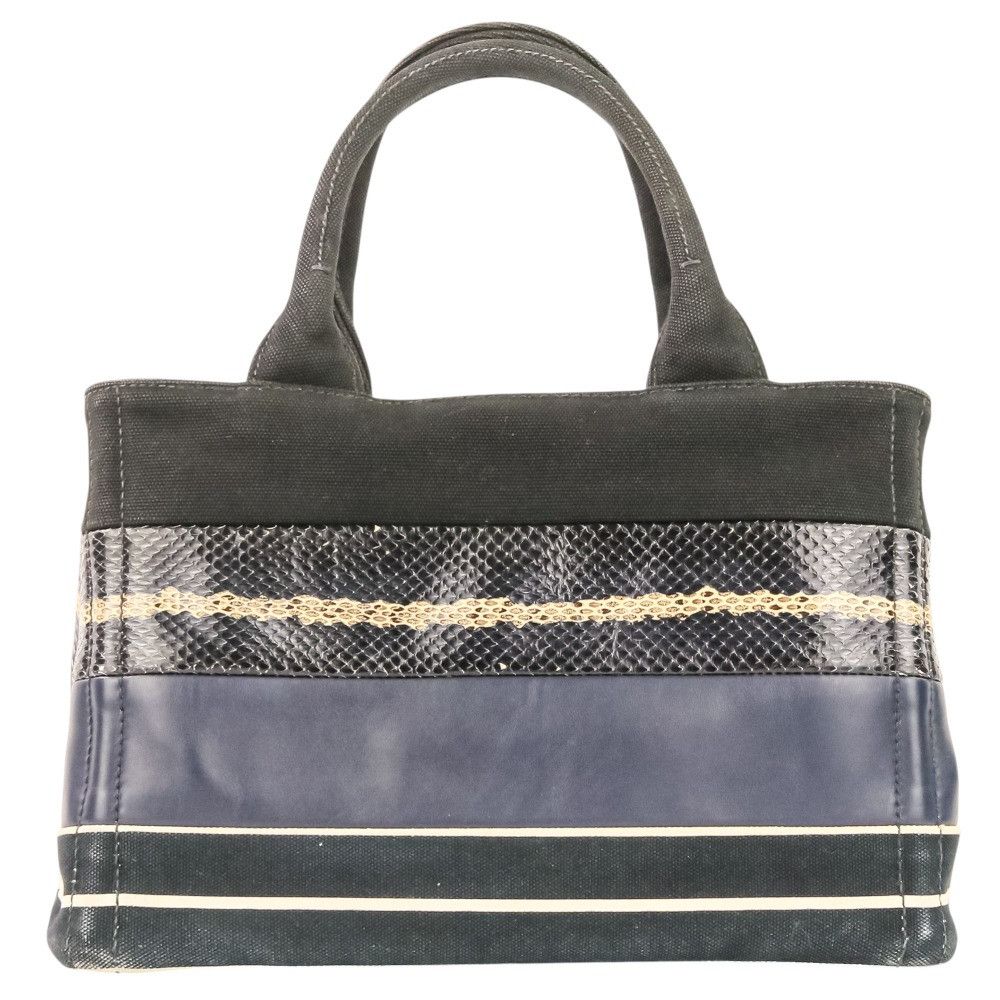 Prada Prada Prada Canapa Patchwork 2way bag Textile Handbag 1BG439 DUTY FREE for USA Size ONE SIZE - 3 Thumbnail