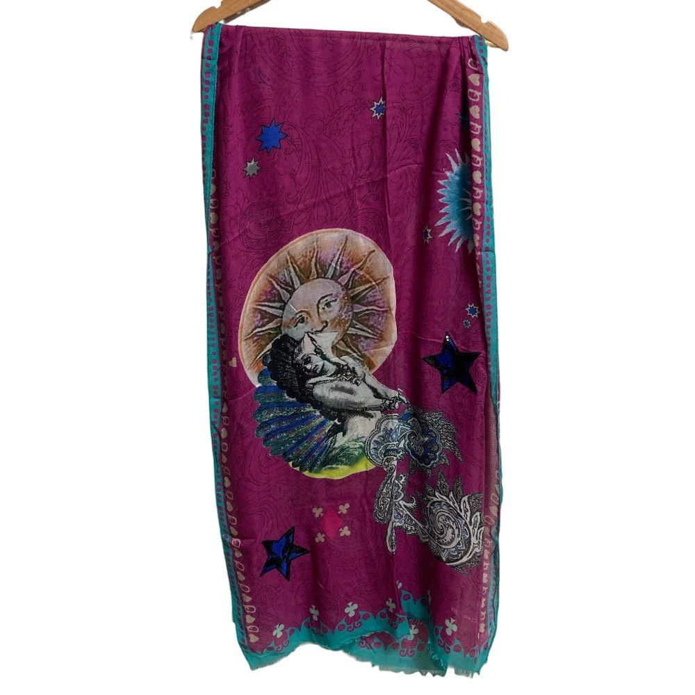 Etro Etro Etro Paisley Wool Silk Stole Textile Scarf DUTY FREE for USA Size ONE SIZE - 2 Thumbnail