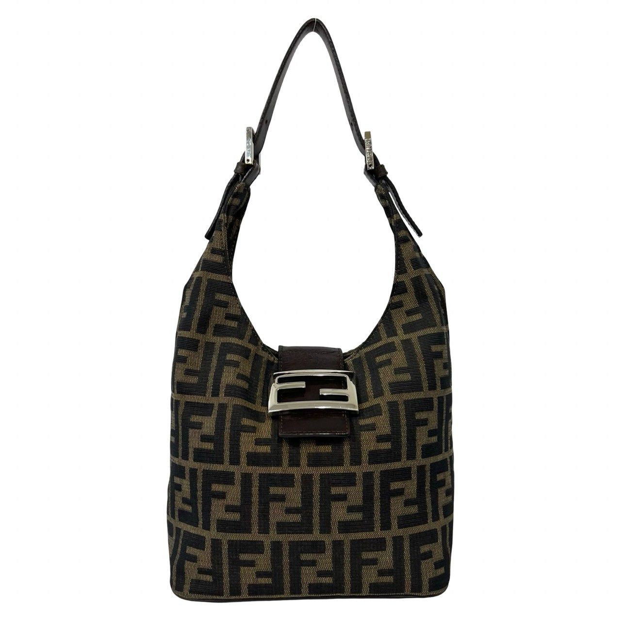 Fendi Fendi Fendi Zucca Canvas Leather Shoulder Bag Textile Shoulder Bag DUTY FREE for USA Size ONE SIZE - 2 Thumbnail
