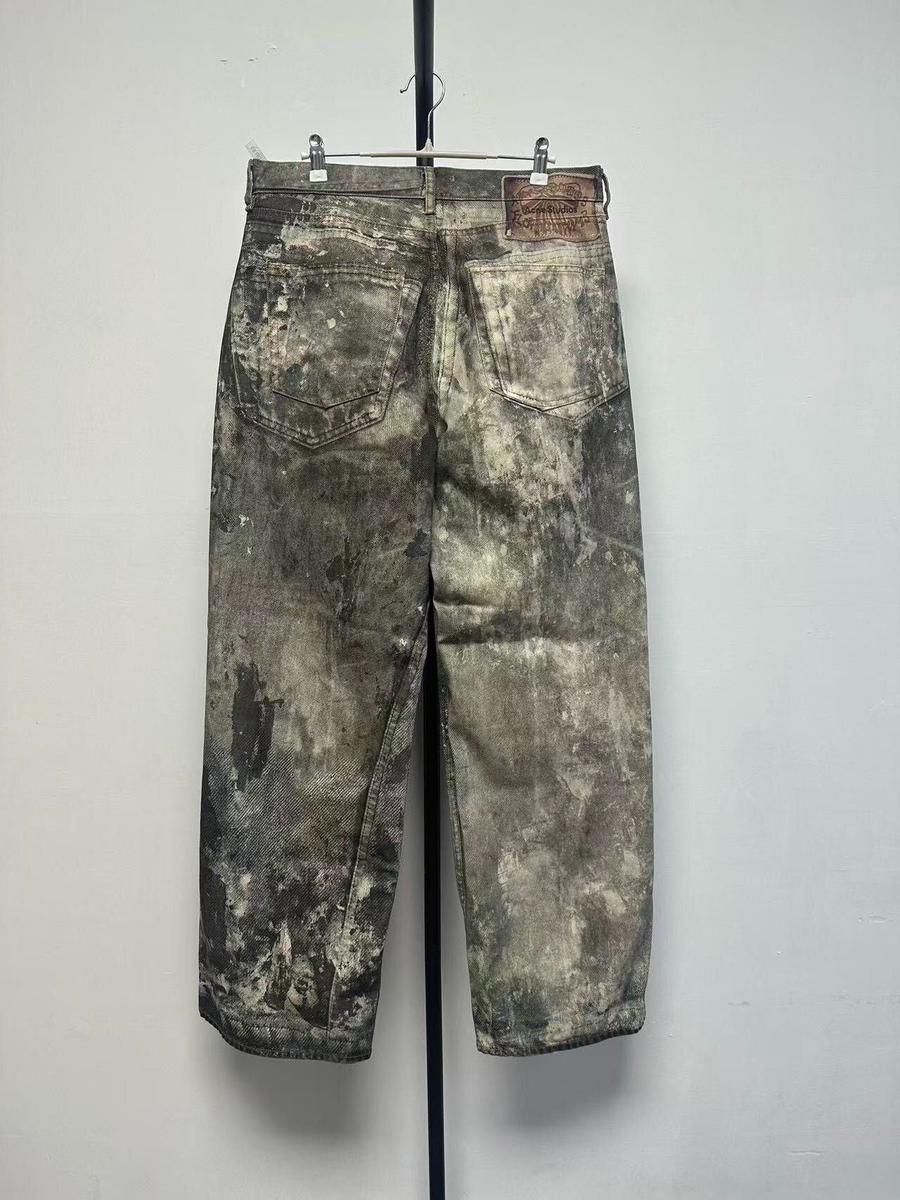 Acne Studios Acne Studios Printed Gray Denim Jeans 30 Men Size US 30 / EU 46 - 2 Thumbnail