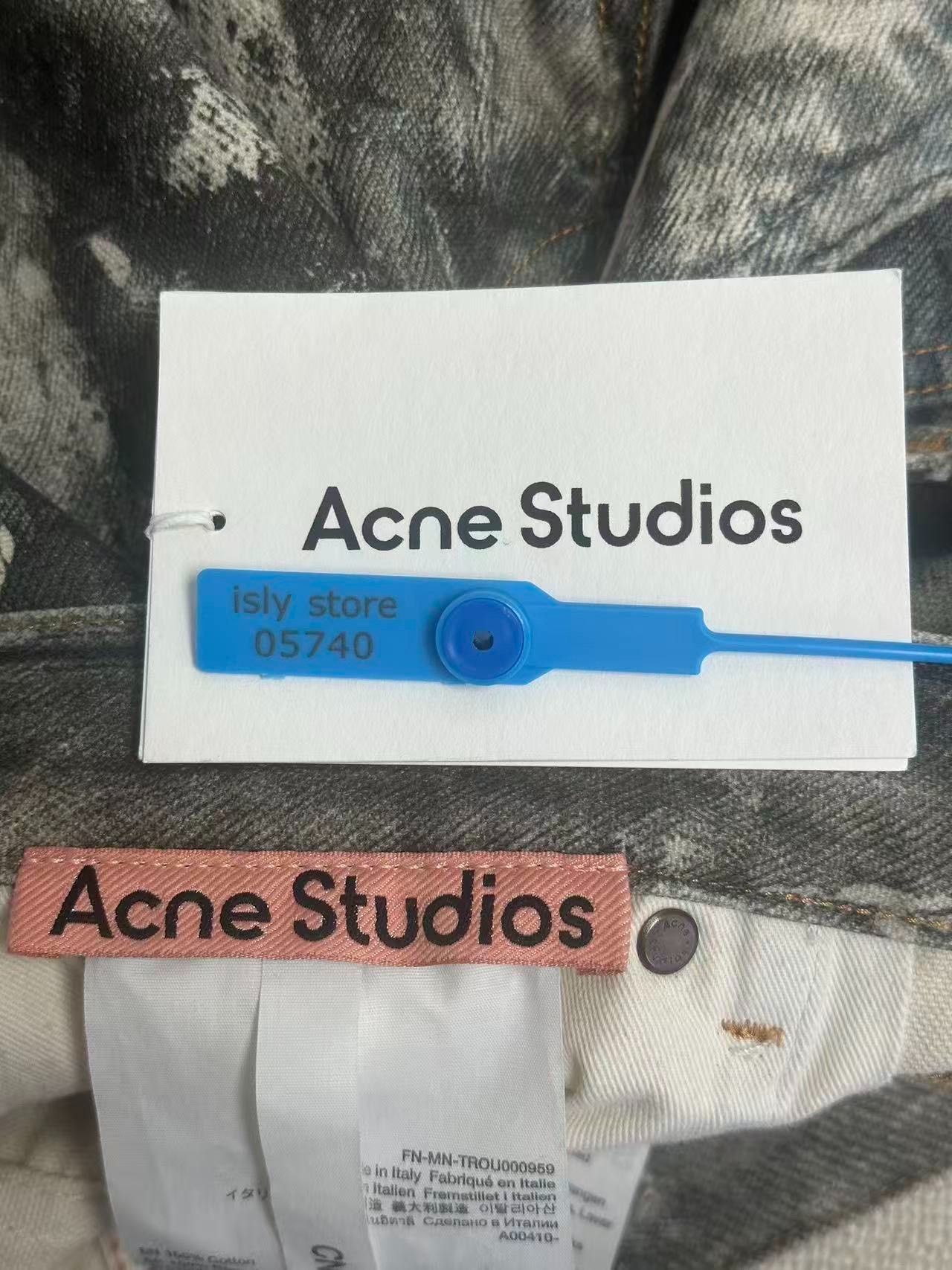 Acne Studios Acne Studios Printed Gray Denim Jeans 30 Men Size US 30 / EU 46 - 4 Thumbnail