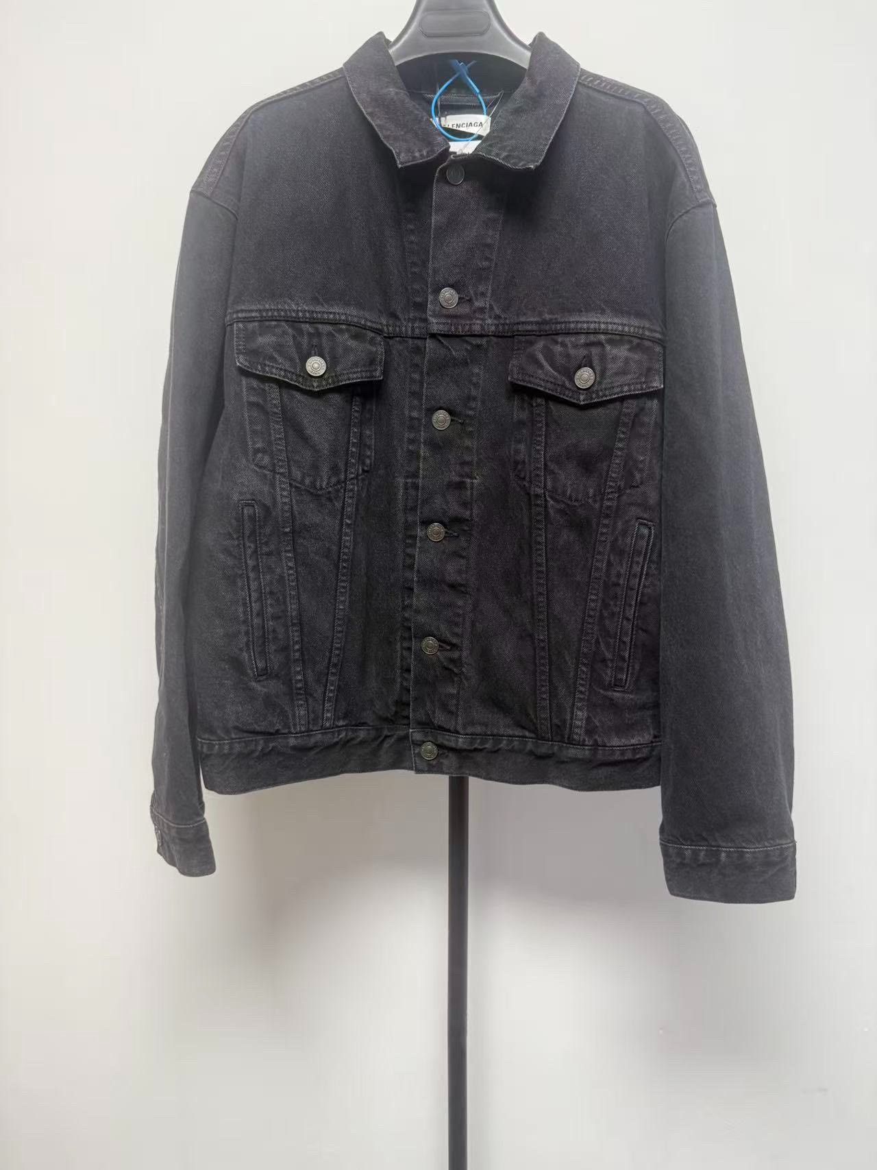 Balenciaga Balenciaga Denim Black Jacket S Women Size S / US 4 / IT 40 - 2 Thumbnail