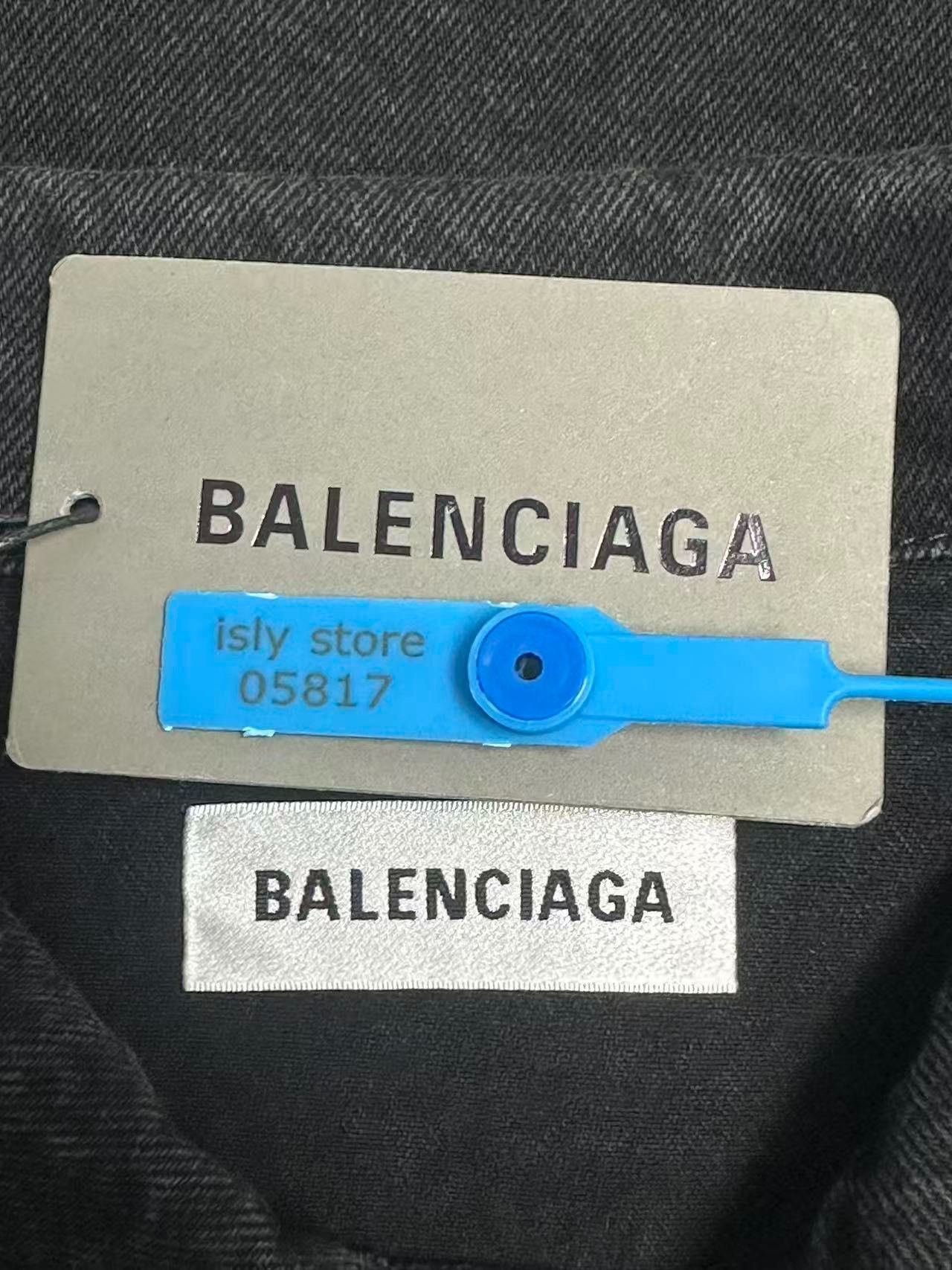 Balenciaga Balenciaga Denim Black Jacket S Women Size S / US 4 / IT 40 - 4 Thumbnail
