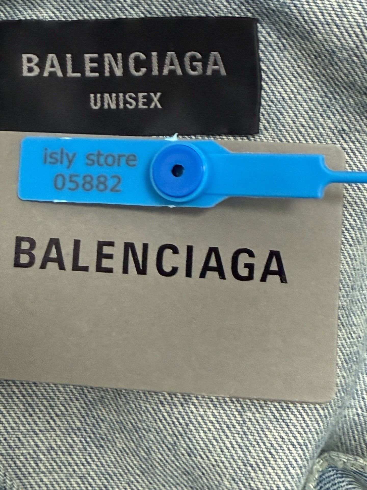 Balenciaga Balenciaga Denim Printed Blue Jacket XS Women Size XS / US 0-2 / IT 36-38 - 4 Thumbnail