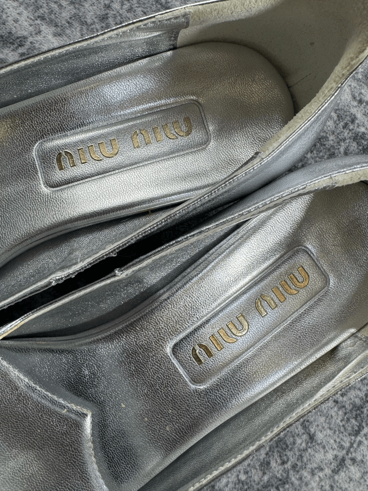 Miu Miu Miu Miu Silver Sandals us_7-5 Women Size US 7.5 / IT 37.5 - 5 Thumbnail