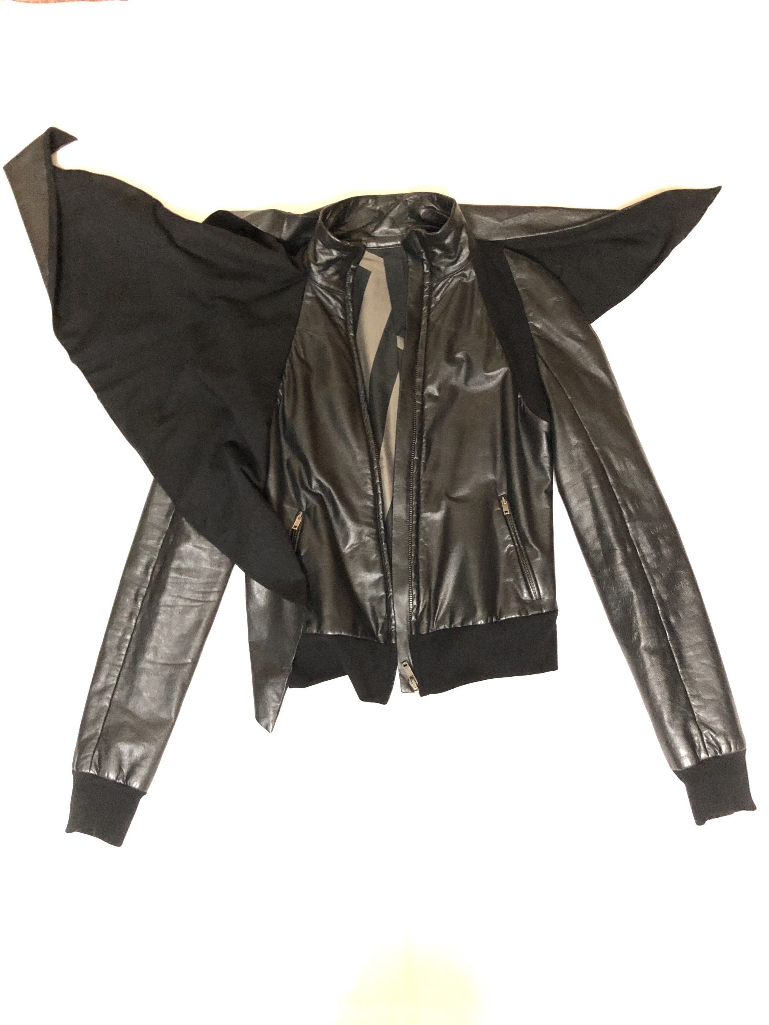 ジャケット・アウター GARETH PUGH / short ram leather jacket Gareth Pugh AW09 Detachable Sleeves Horse Leather Jacket