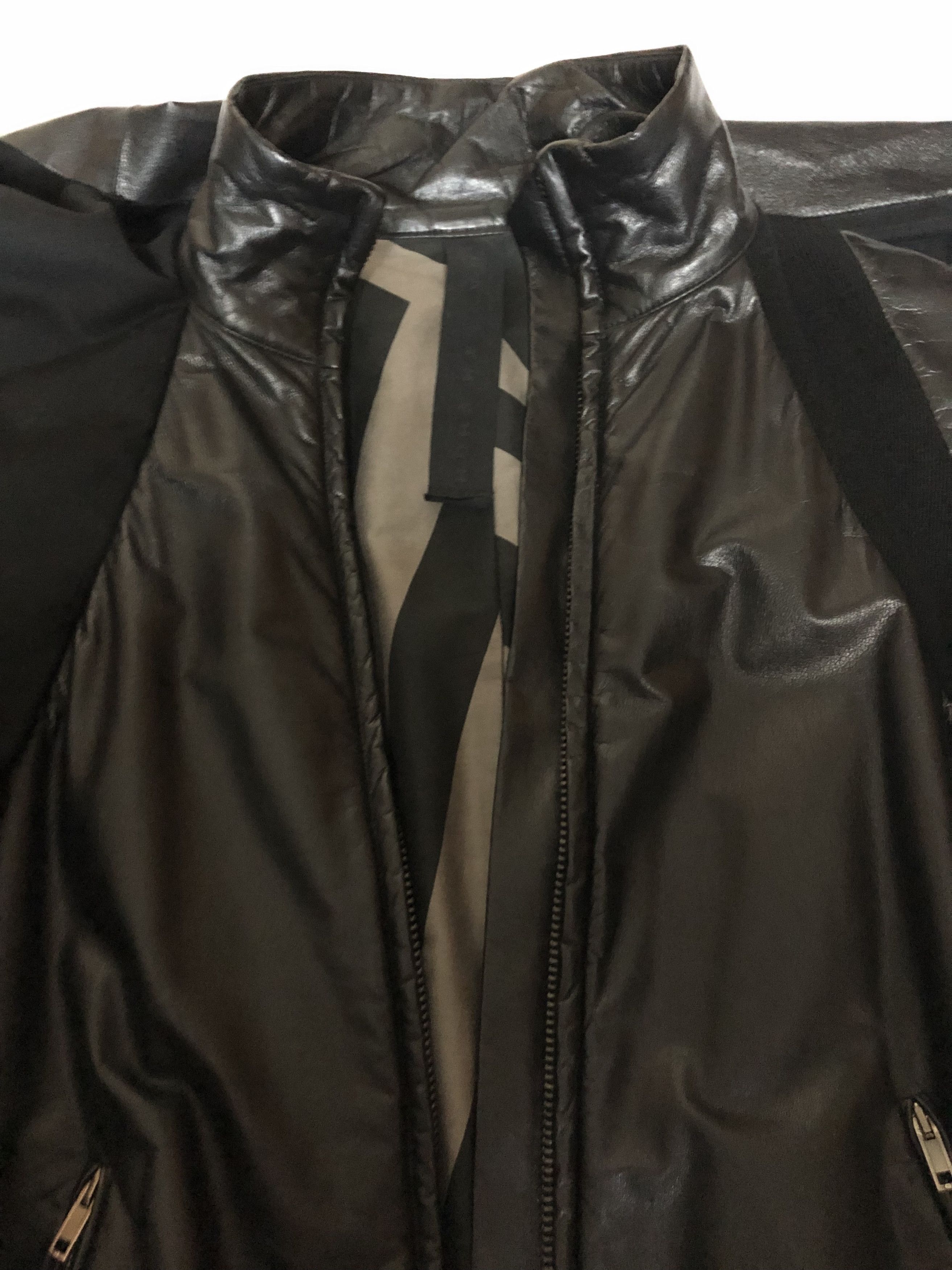 ジャケット・アウター GARETH PUGH / short ram leather jacket Gareth Pugh AW09 Detachable Sleeves Horse Leather Jacket
