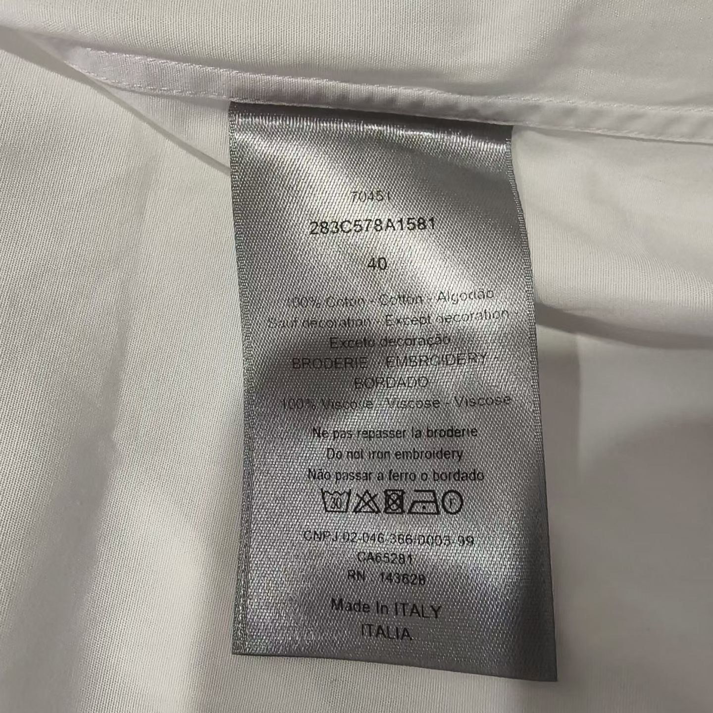Dior Dior Retro Embroidered Shirt m Men Size US M / EU 48-50 / 2 - 5 Thumbnail