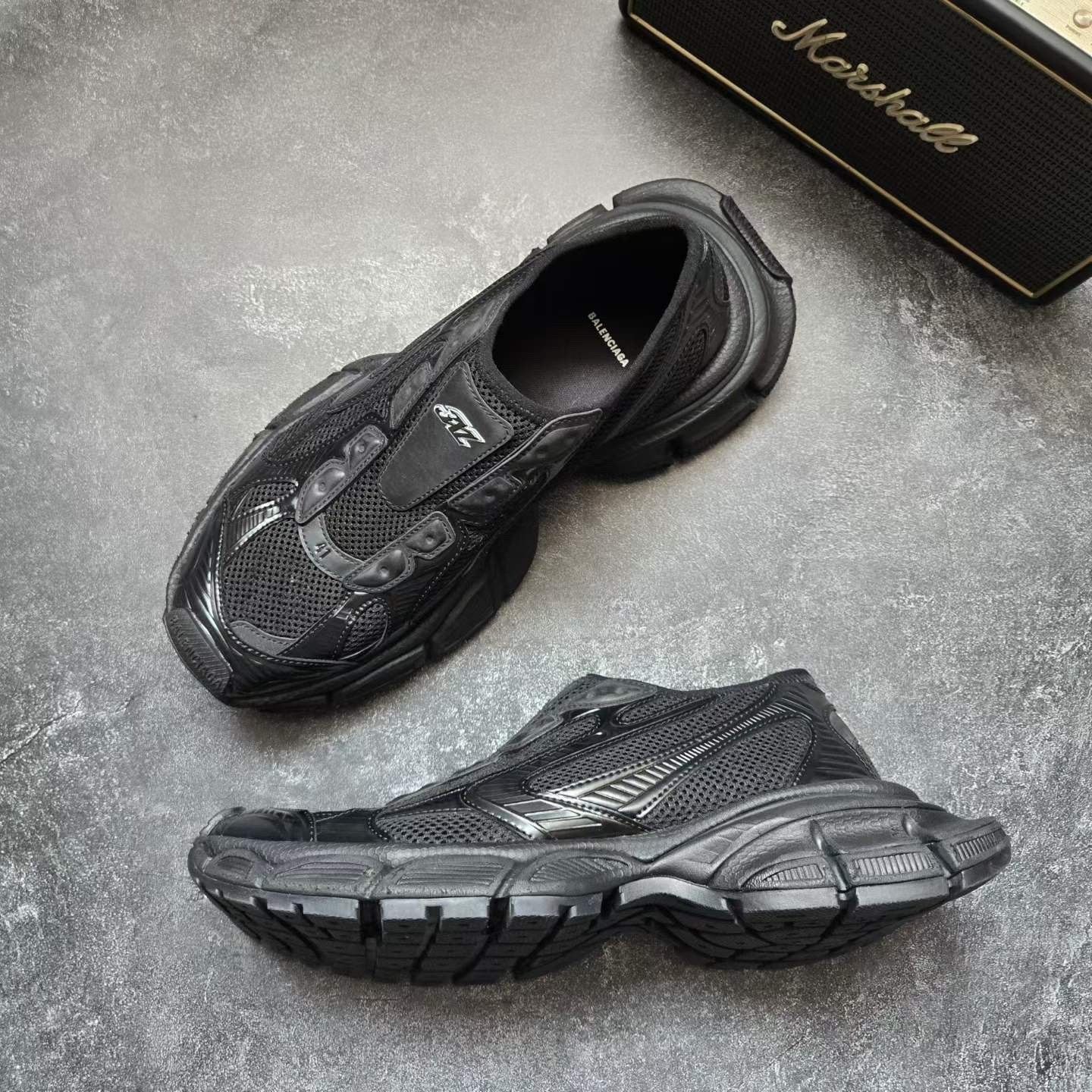 Balenciaga Balenciaga Black Lowtop Sneakers 8.5 Men Size US 8.5 / EU 41-42 - 3 Thumbnail