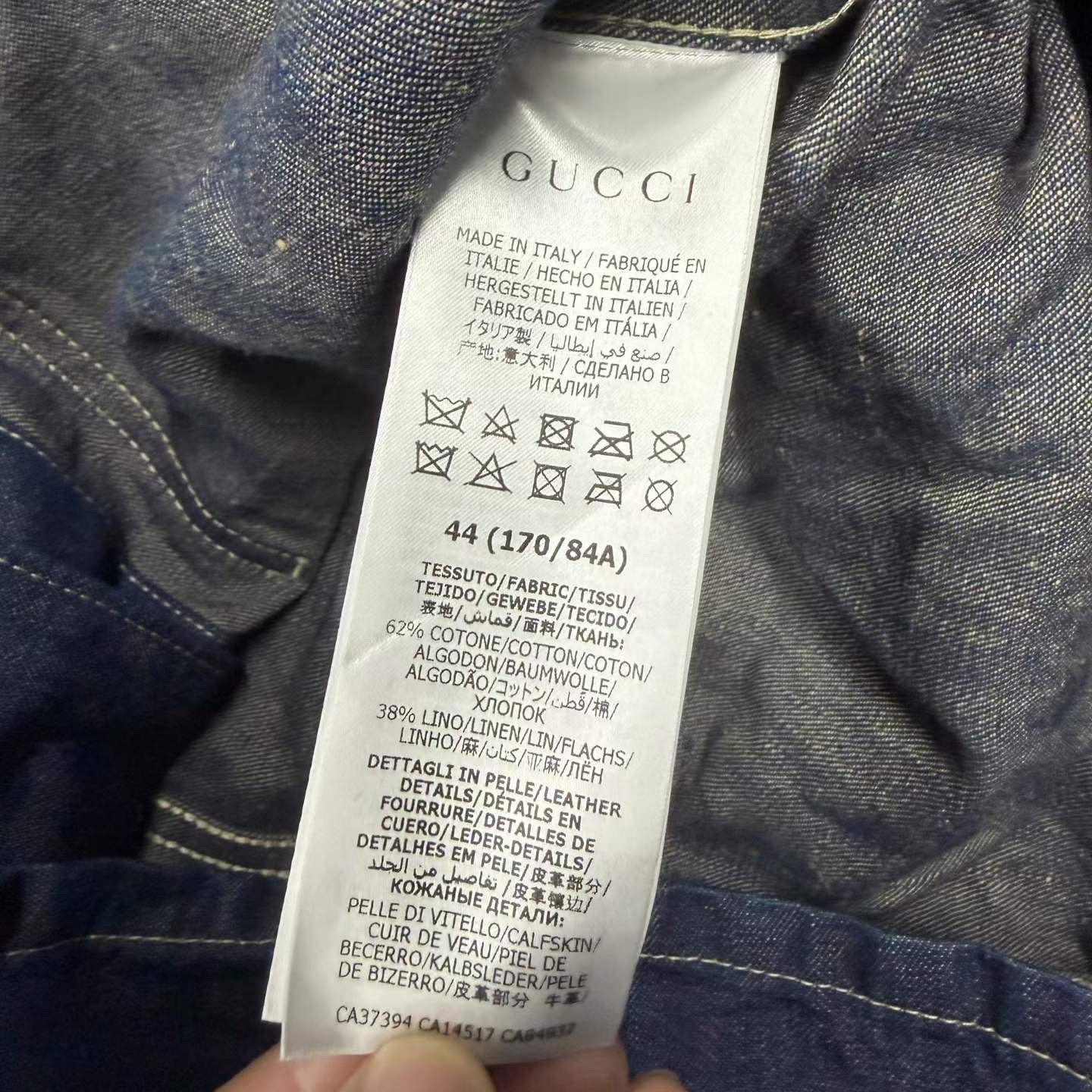 Gucci Gucci Washed Light Jacket l Men Size US L / EU 52-54 / 3 - 6 Thumbnail