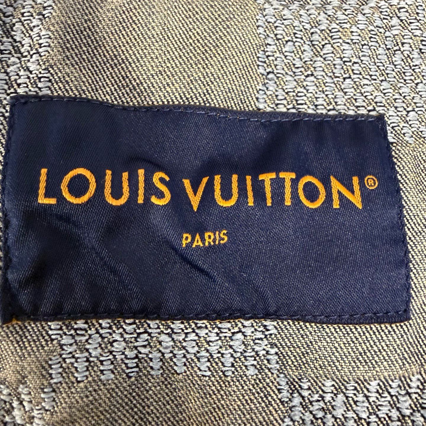 Louis Vuitton Louis Vuitton Distressed Blue Light Jacket xxl Men Size US XXL / EU 58 / 5 - 4 Thumbnail