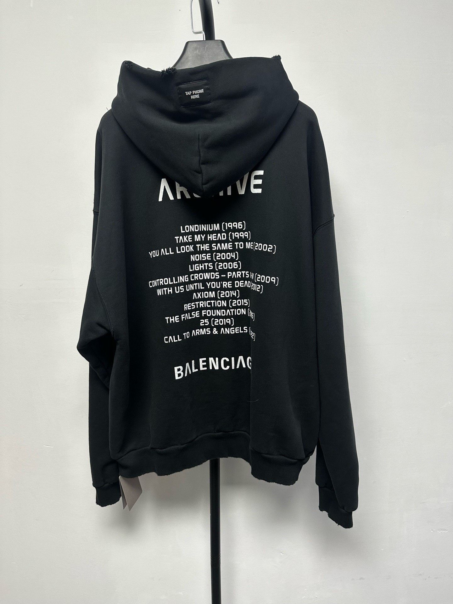 Balenciaga Balenciaga Casual Printed Black Hoodie xs Men Size US XS / EU 42 / 0 - 2 Thumbnail