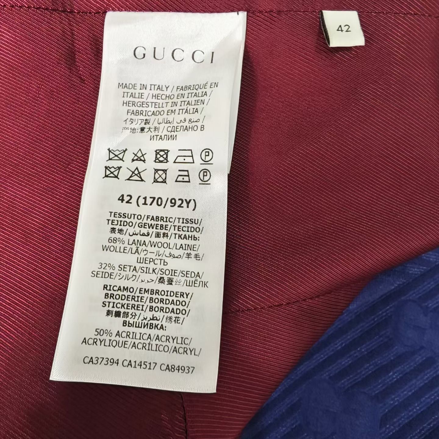Gucci Gucci Blue Suit 40r Men Size 40R - 4 Thumbnail