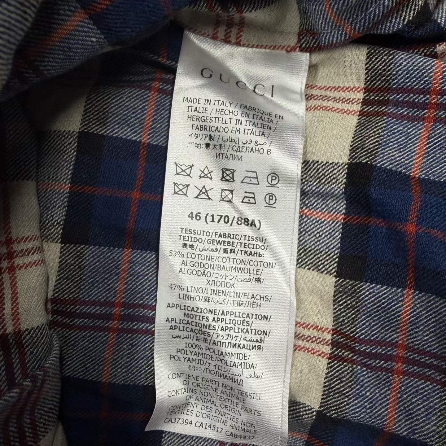 Gucci Gucci Plaid Shirt l Men Size US L / EU 52-54 / 3 - 5 Thumbnail