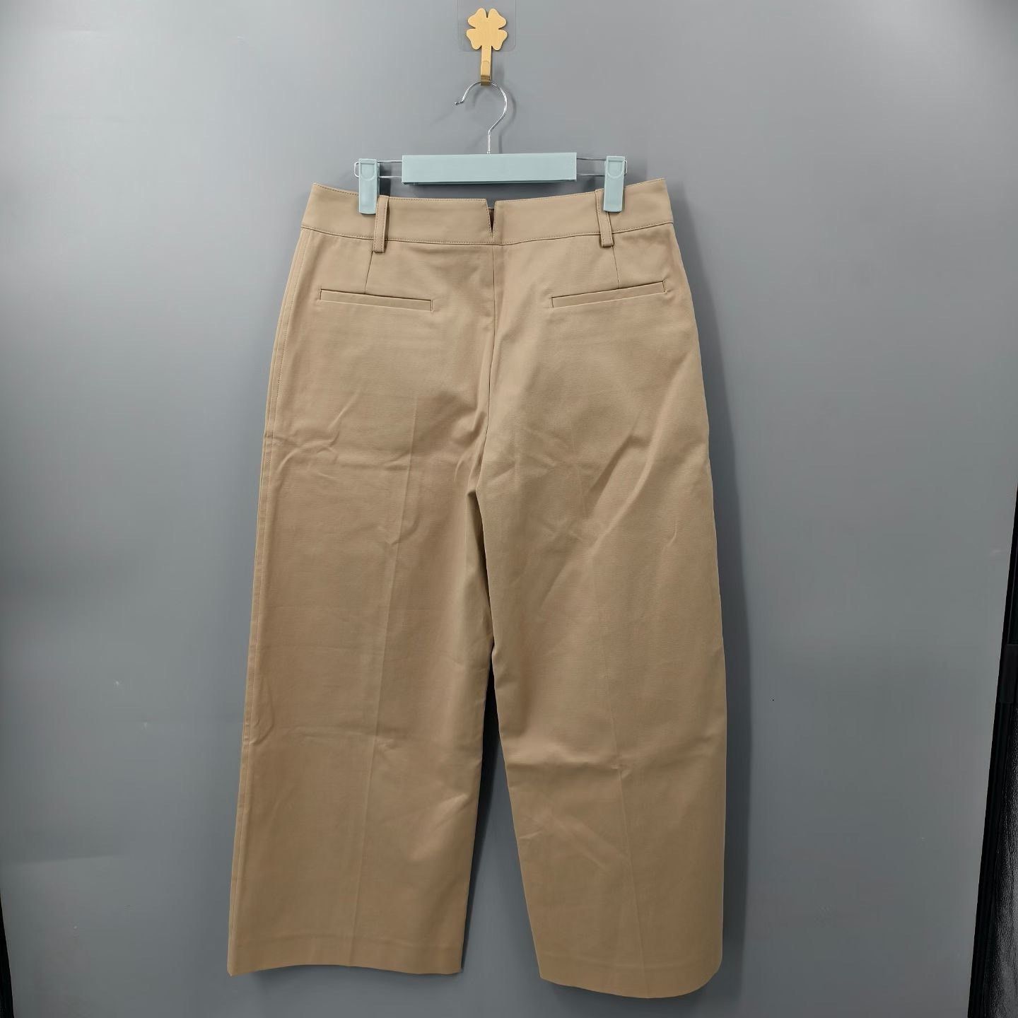 Hermes Hermes Wide-Leg Beige Pants 24 Women Size 24" / US 00 / IT 34 - 2 Thumbnail