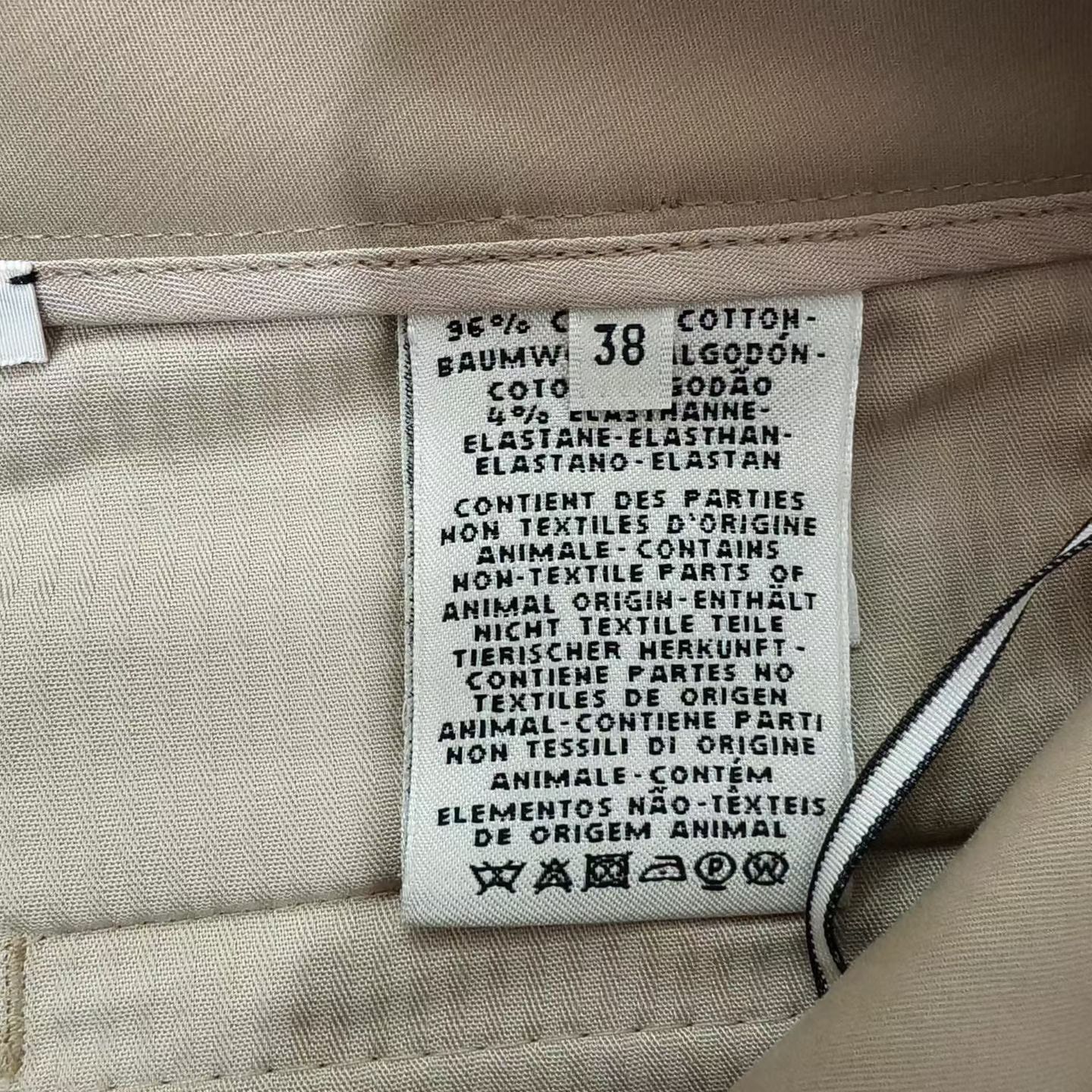 Hermes Hermes Wide-Leg Beige Pants 24 Women Size 24" / US 00 / IT 34 - 4 Thumbnail