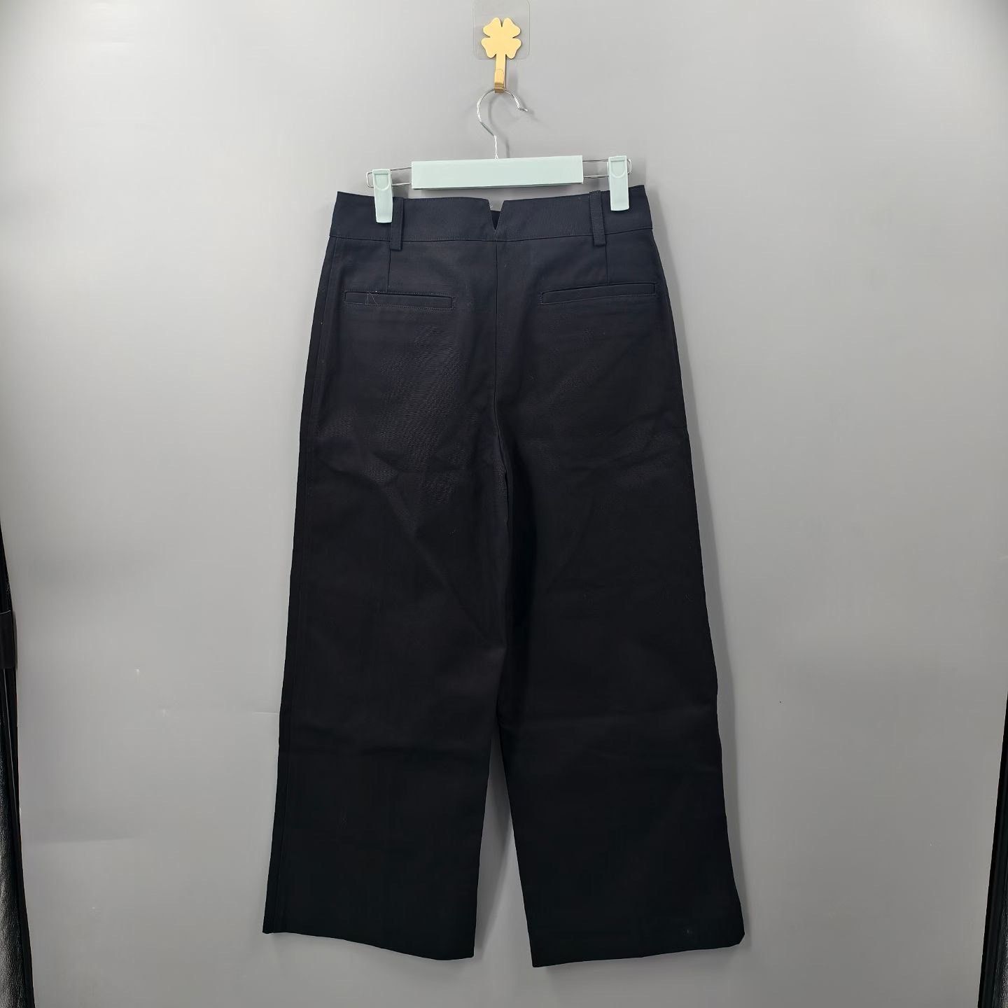 Hermes Hermes Wide-Leg Black Pants 28 Women Size 28" / US 6 / IT 42 - 2 Thumbnail