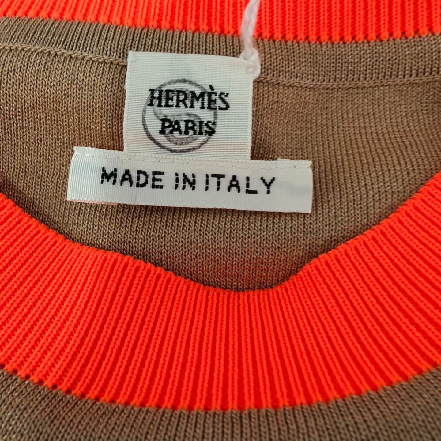 Hermes Hermes Silk Printed T-Shirt M Women Size M / US 6-8 / IT 42-44 - 3 Thumbnail