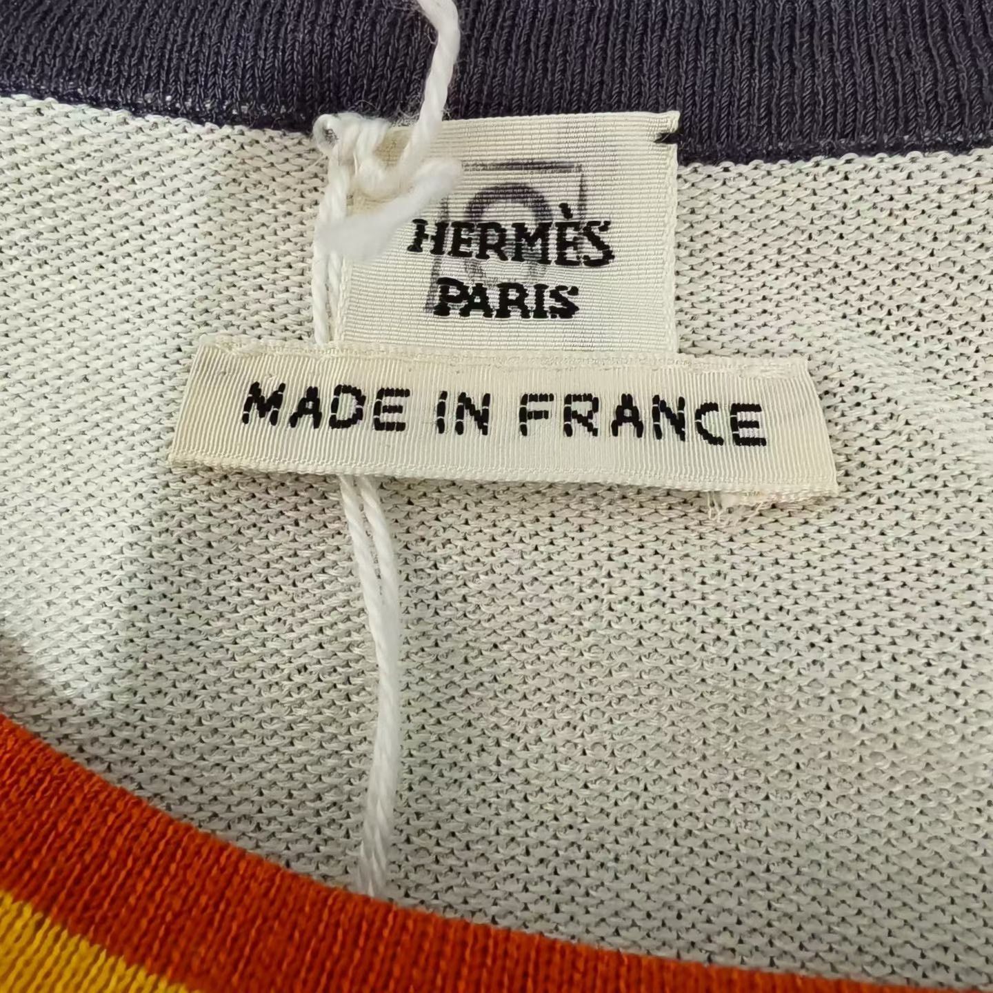 Hermes Hermes Knit White T-Shirt M Women Size M / US 6-8 / IT 42-44 - 3 Thumbnail