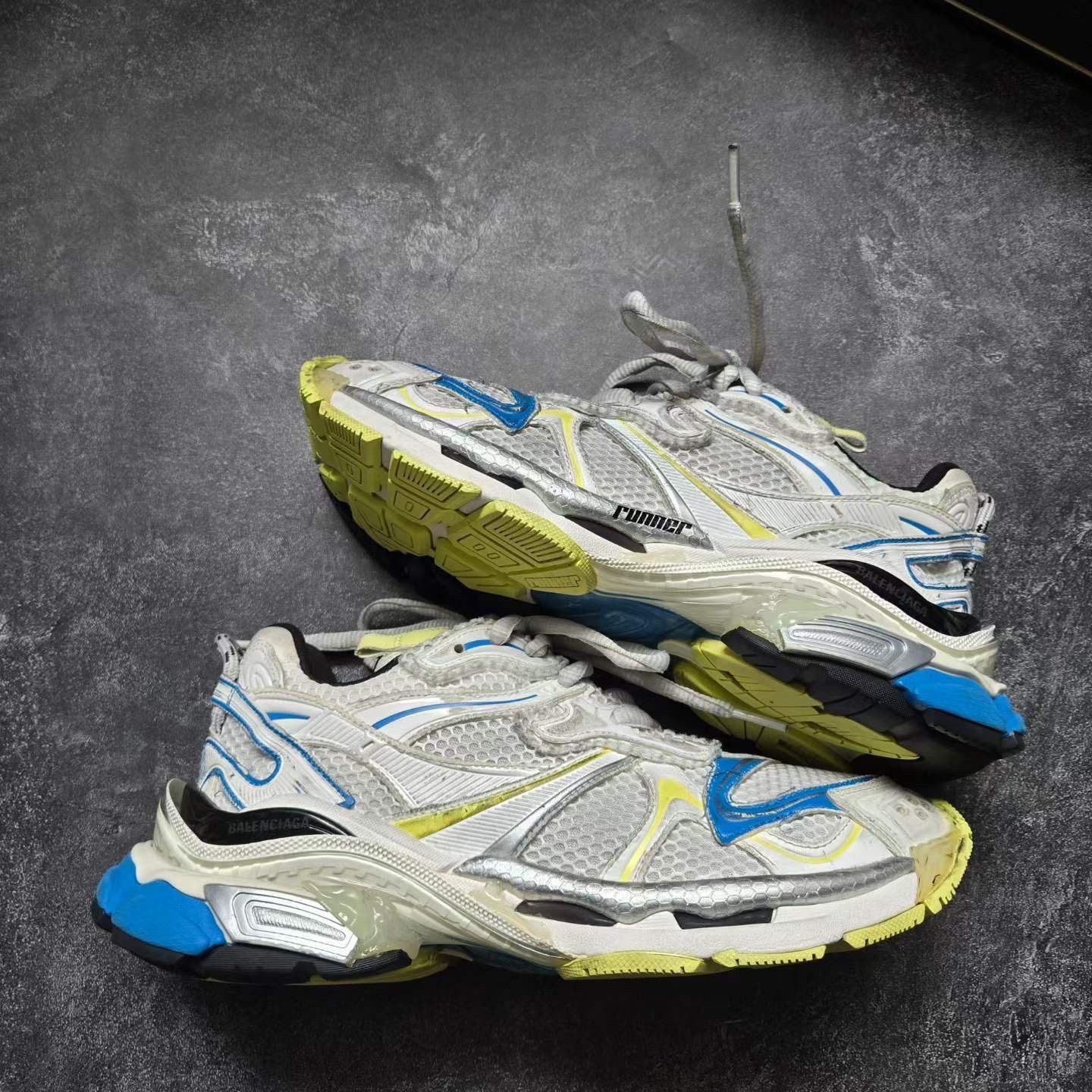 Balenciaga Balenciaga Running Blue Lowtop Sneakers 8.5 Men Size US 8.5 / EU 41-42 - 5 Thumbnail