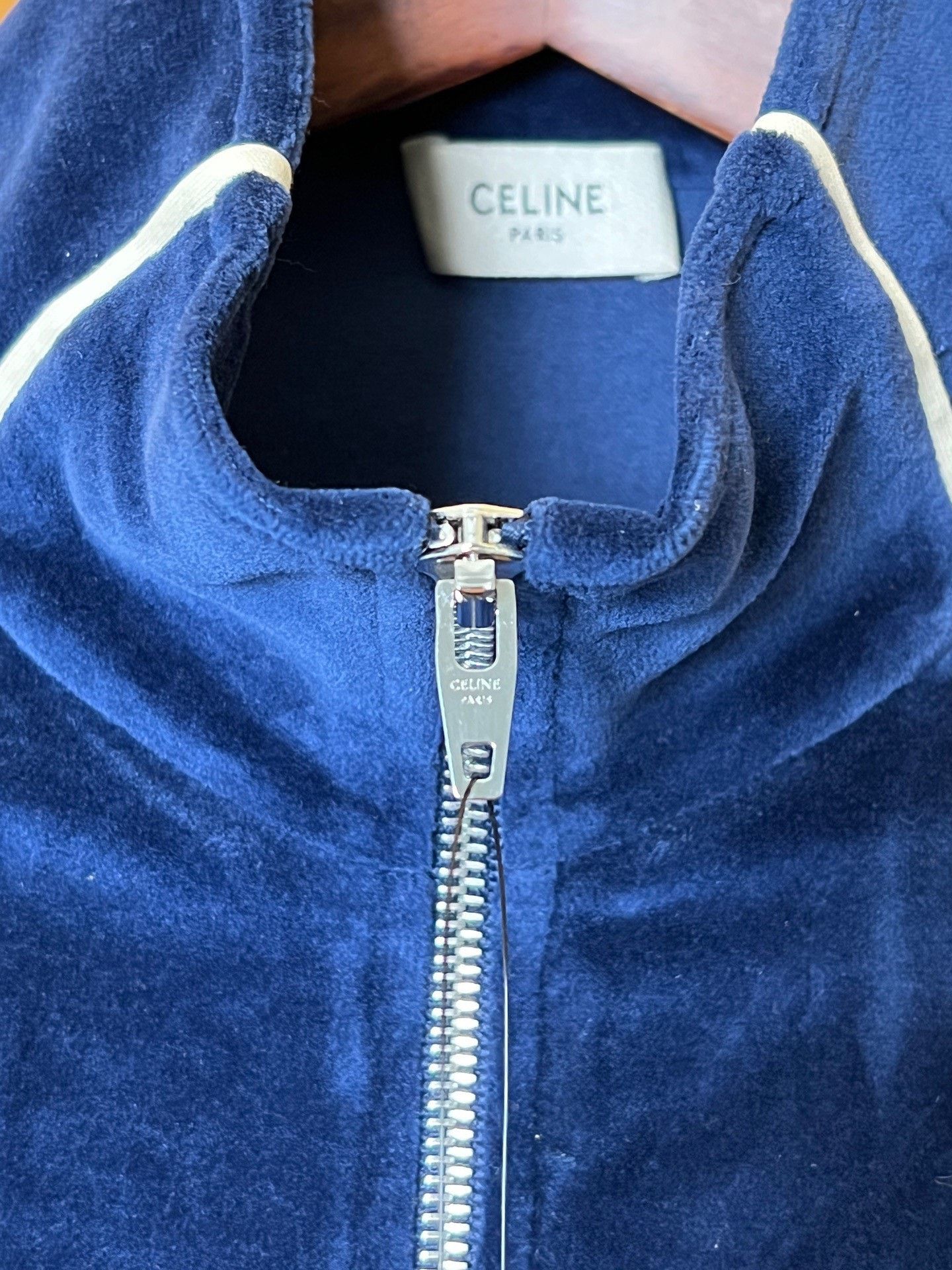 Celine Celine Velvet Blue Light Jacket m Men Size US M / EU 48-50 / 2 - 4 Thumbnail
