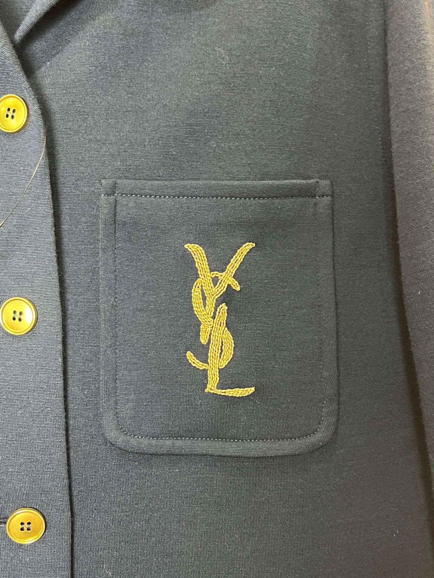 Saint Laurent Paris Saint Laurent Paris Retro Gold Shirt m Men Size US M / EU 48-50 / 2 - 3 Thumbnail