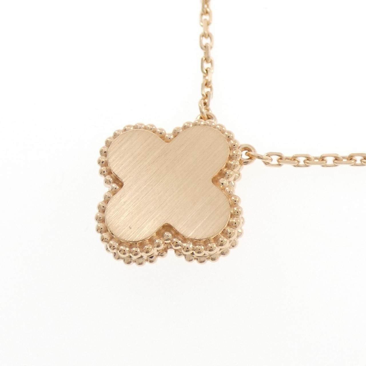Van Cleef & Arpels Van Cleef & Arpels Van Cleef & Arpels Vintage Alhambra Pink Gold Mother of Pearl Diamond Necklace Precious Metal Necklace VCARPM0P00 DUTY FREE for USA Size ONE SIZE - 4 Thumbnail