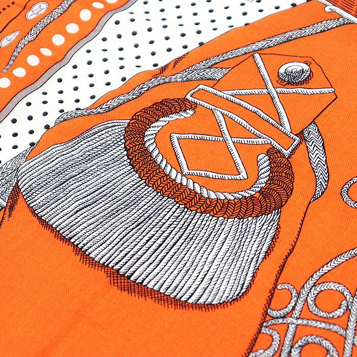 Hermes Hermes Hermes Carre Geant140 Zouaves et Dragons Cashmere Silk Scarf Textile Scarf DUTY FREE for USA Size ONE SIZE - 11 Thumbnail