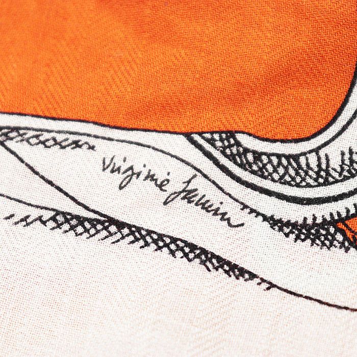 Hermes Hermes Hermes Carre Geant140 Zouaves et Dragons Cashmere Silk Scarf Textile Scarf DUTY FREE for USA Size ONE SIZE - 6 Thumbnail
